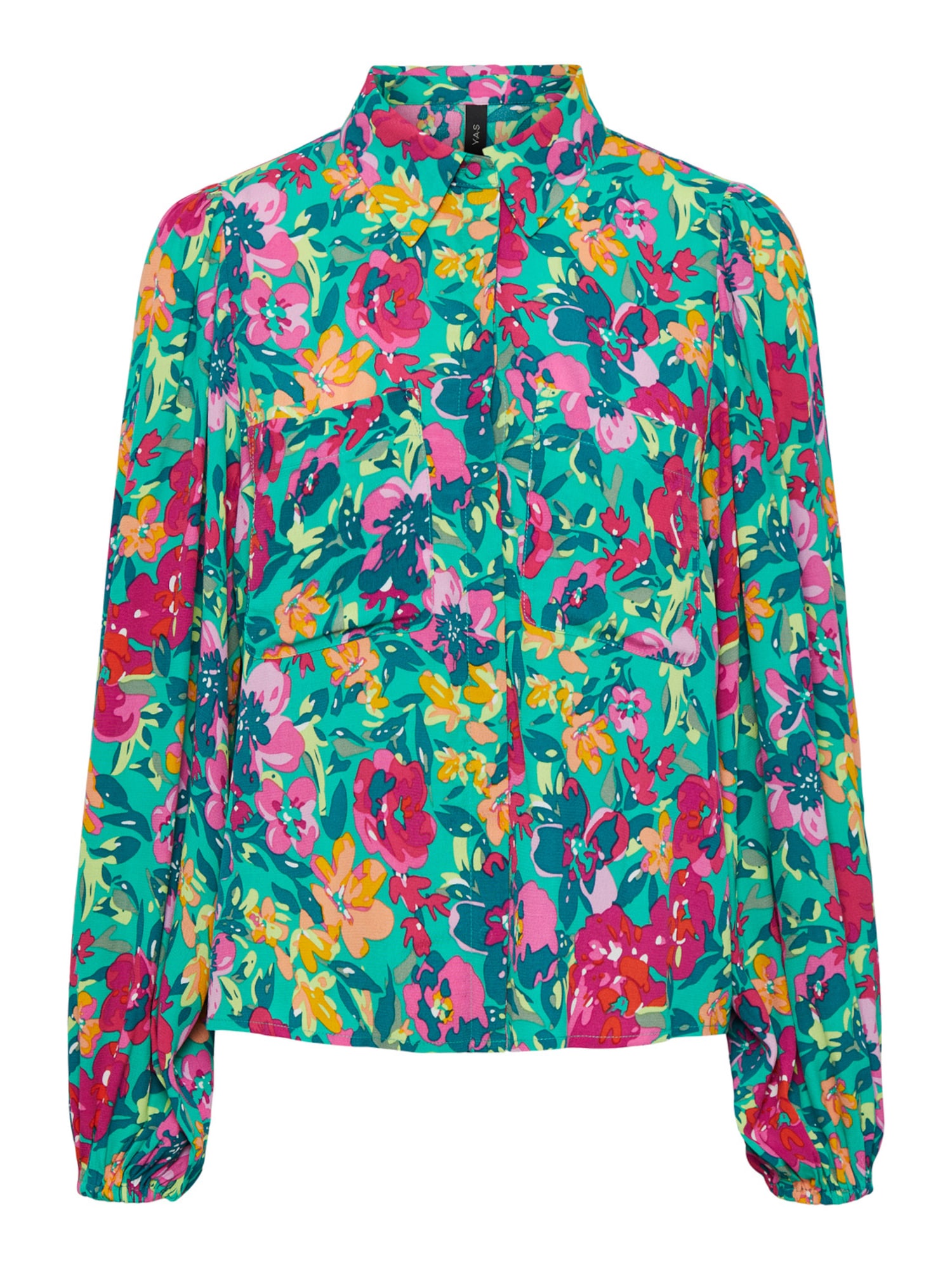 Y.A.S Bluza 'JUBIRA'  smaragd / žad / marelica / roza