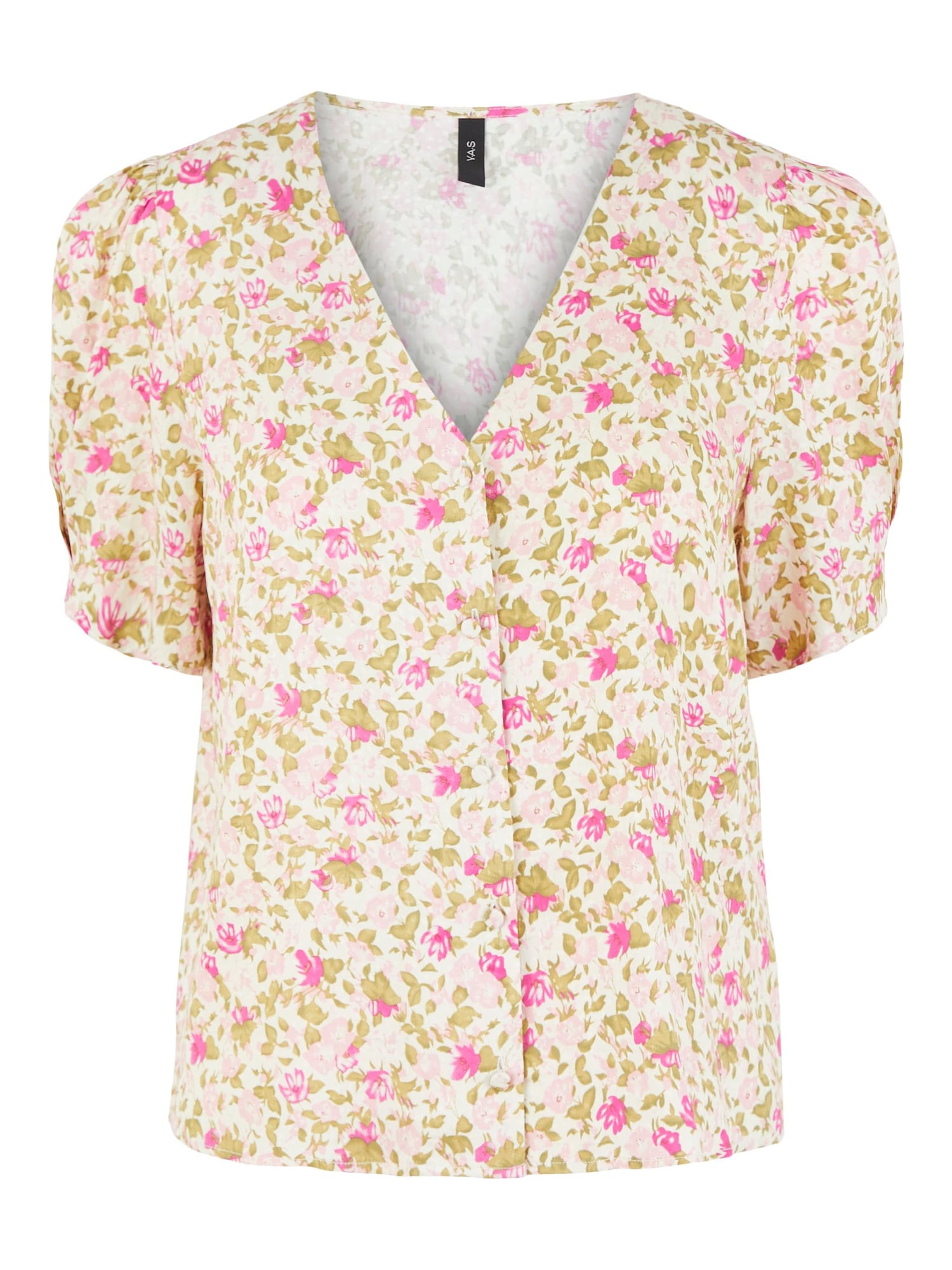 Y.A.S Bluza 'Ohara'  bež / zelena / roza