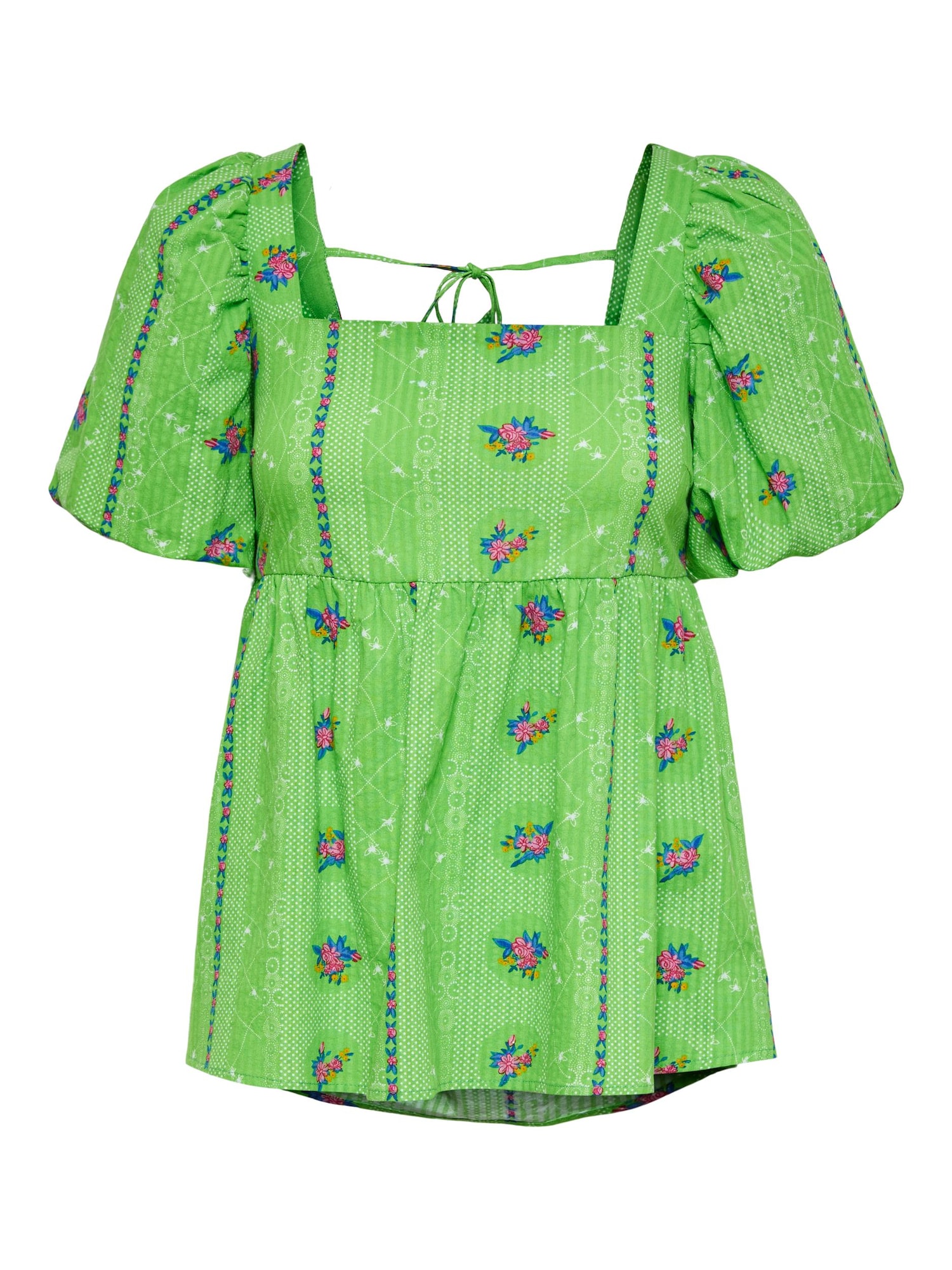 Y.A.S Bluza 'Picnic'  rumena / petrol / travnato zelena / magenta / bela