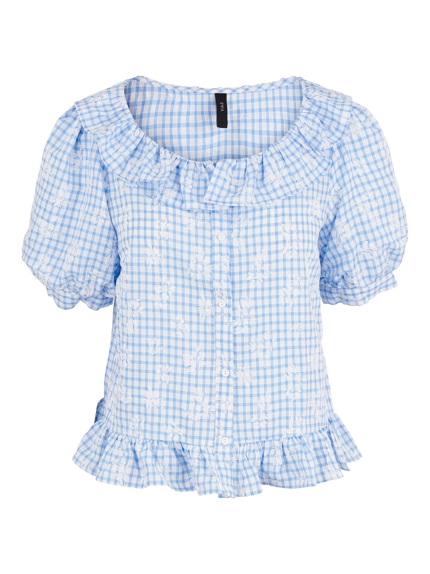 Y.A.S Bluza 'Simmi'  svetlo modra / bela