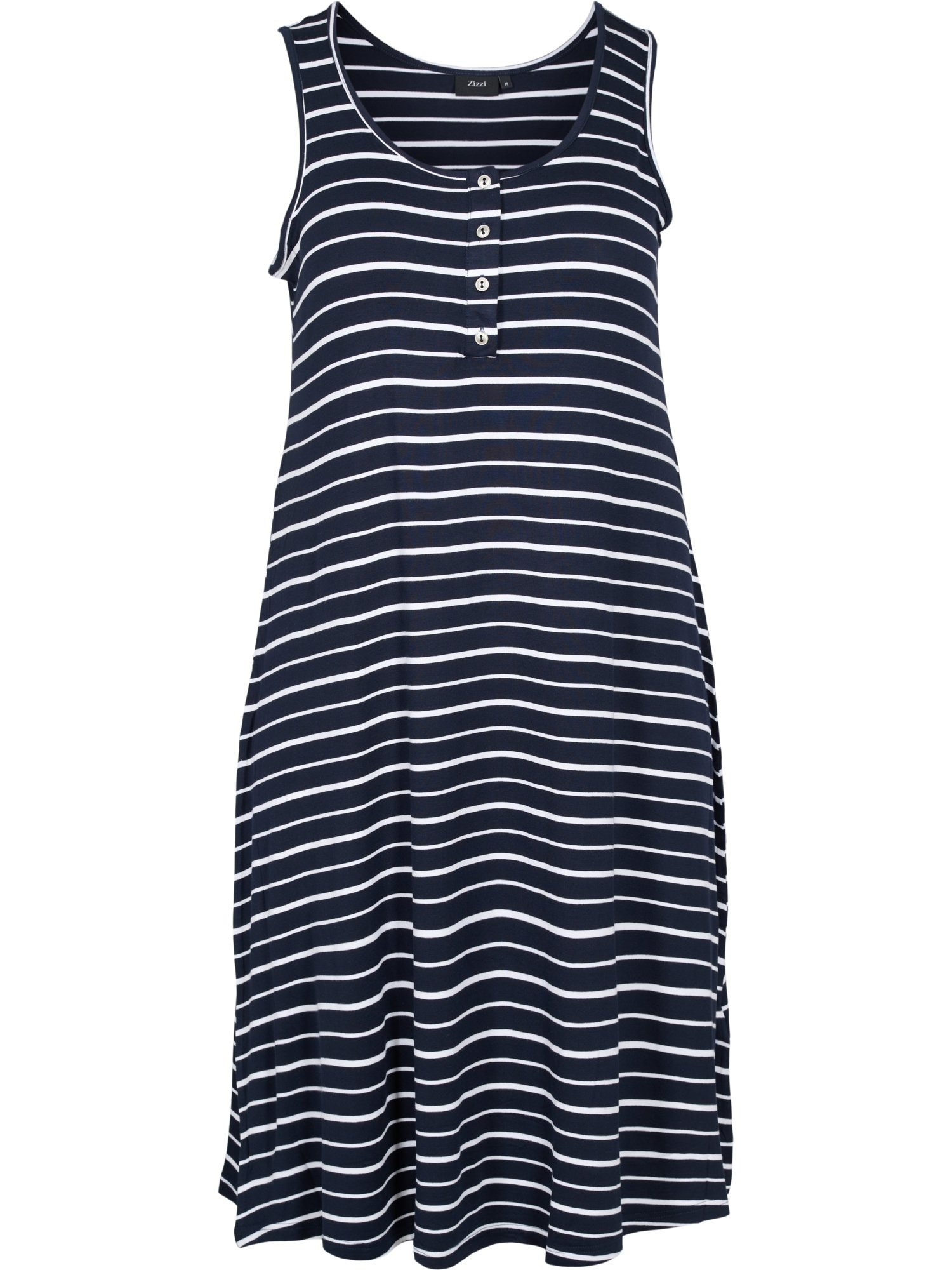 Zizzi Poletna obleka 'Freja'  marine / bela
