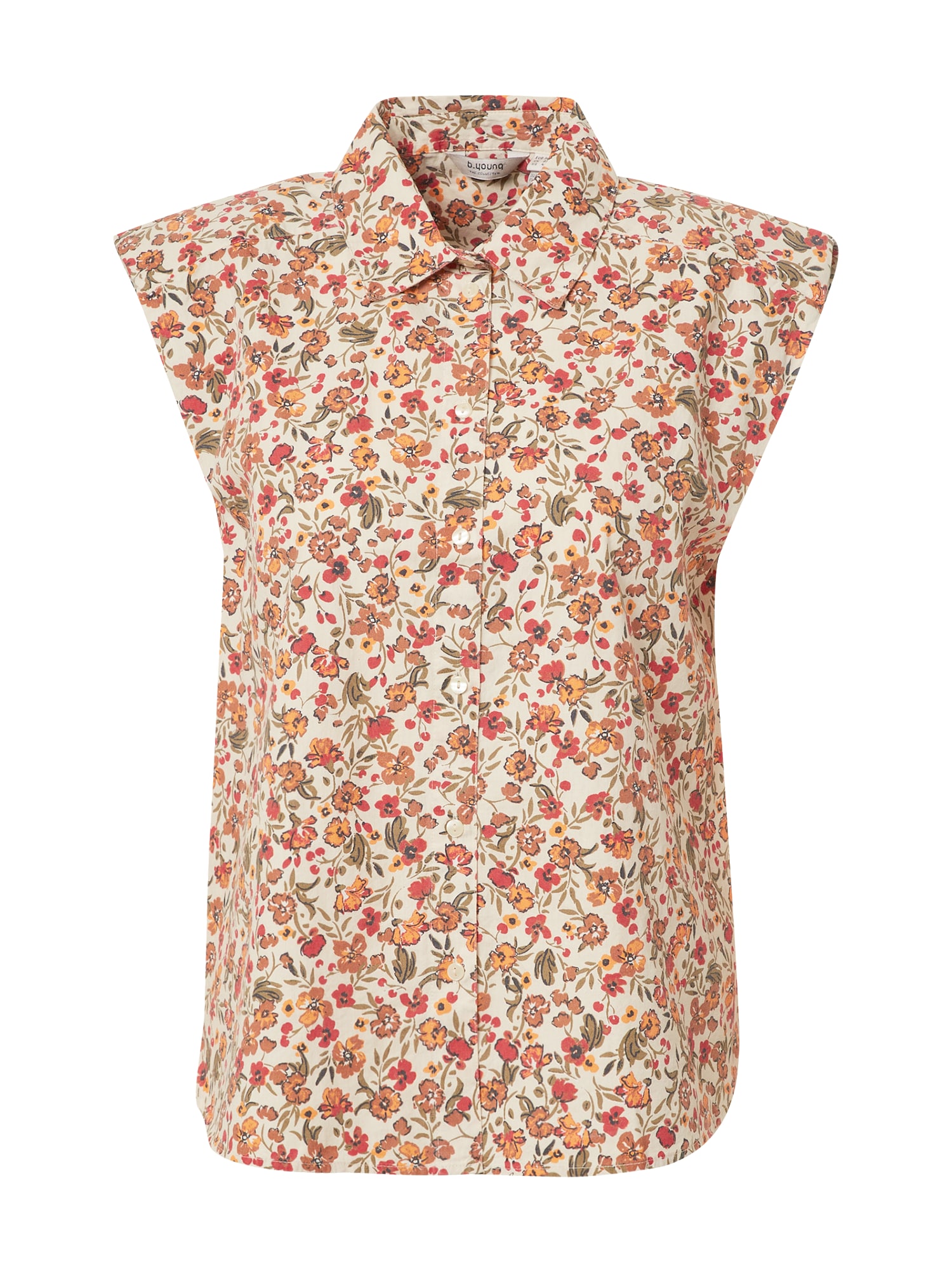 b.young Bluza 'DIPA'  kremna / rjava / oranžna / rdeča / črna