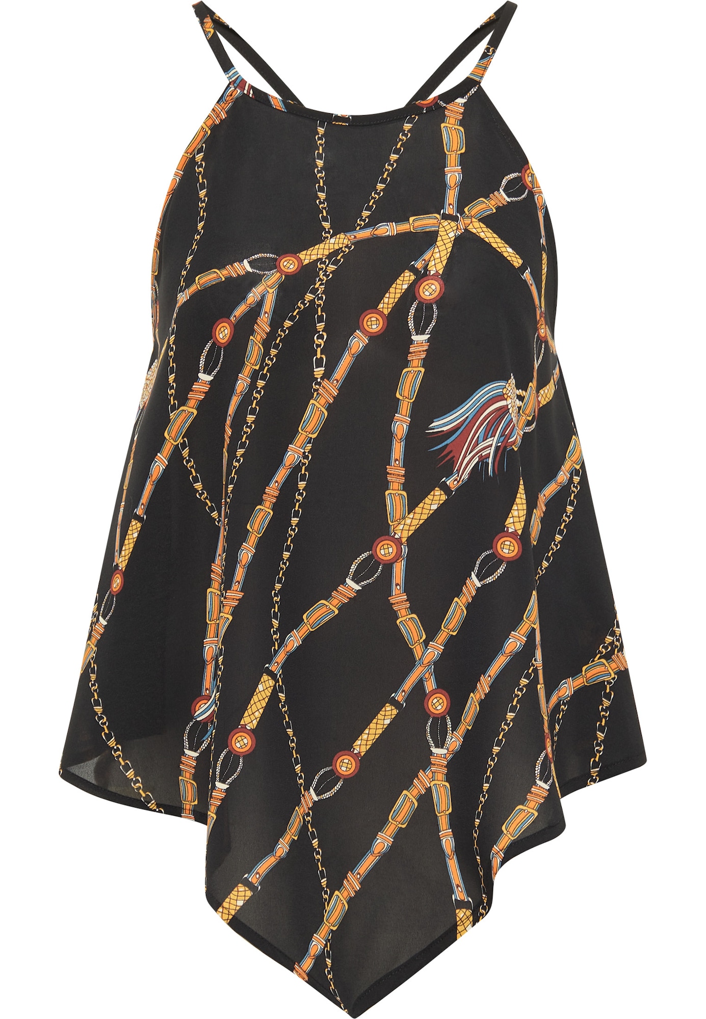 faina Top  zlato-rumena / oranžna / merlot / črna
