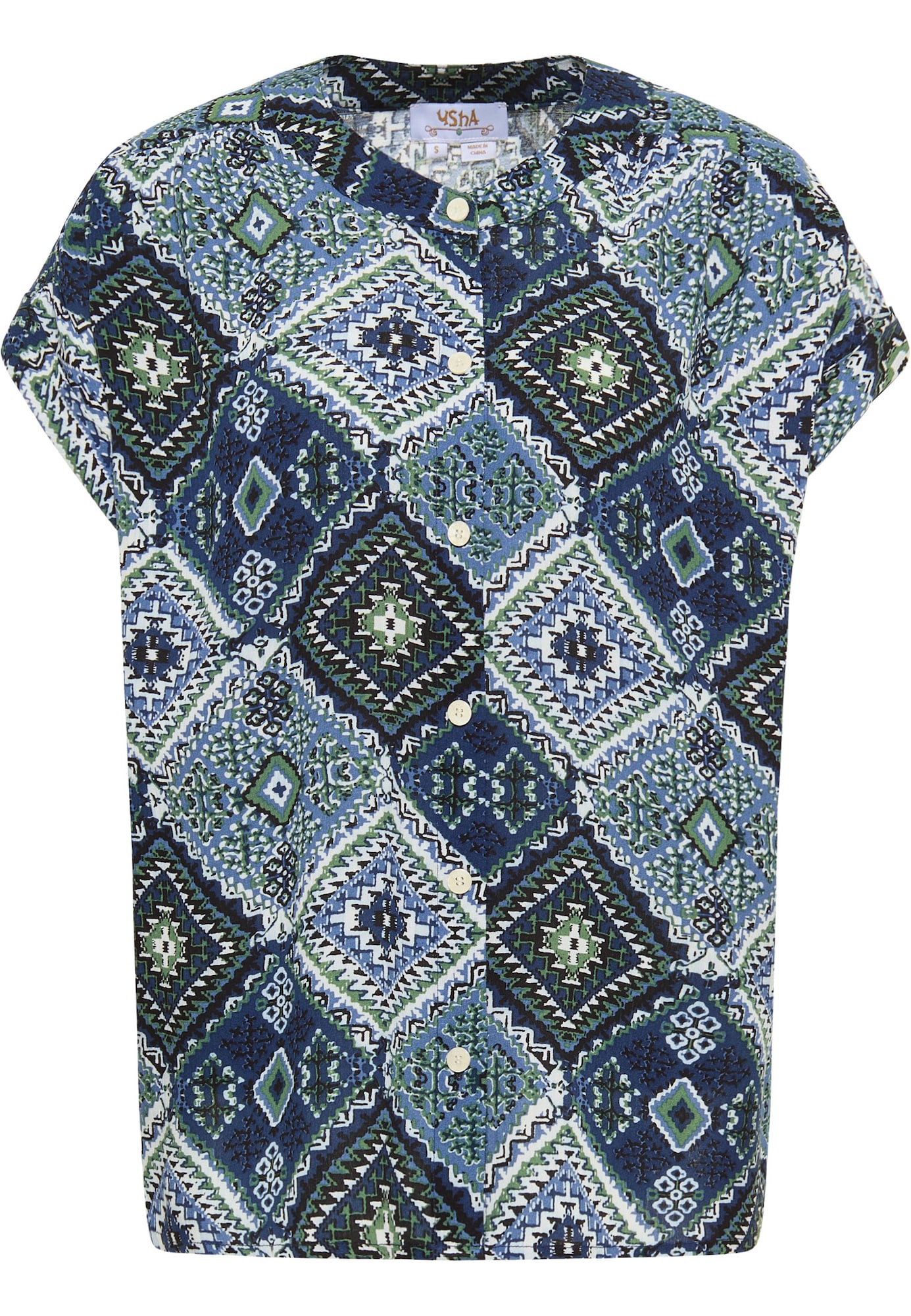 usha FESTIVAL Bluza  svetlo modra / temno modra / zelena / črna / bela
