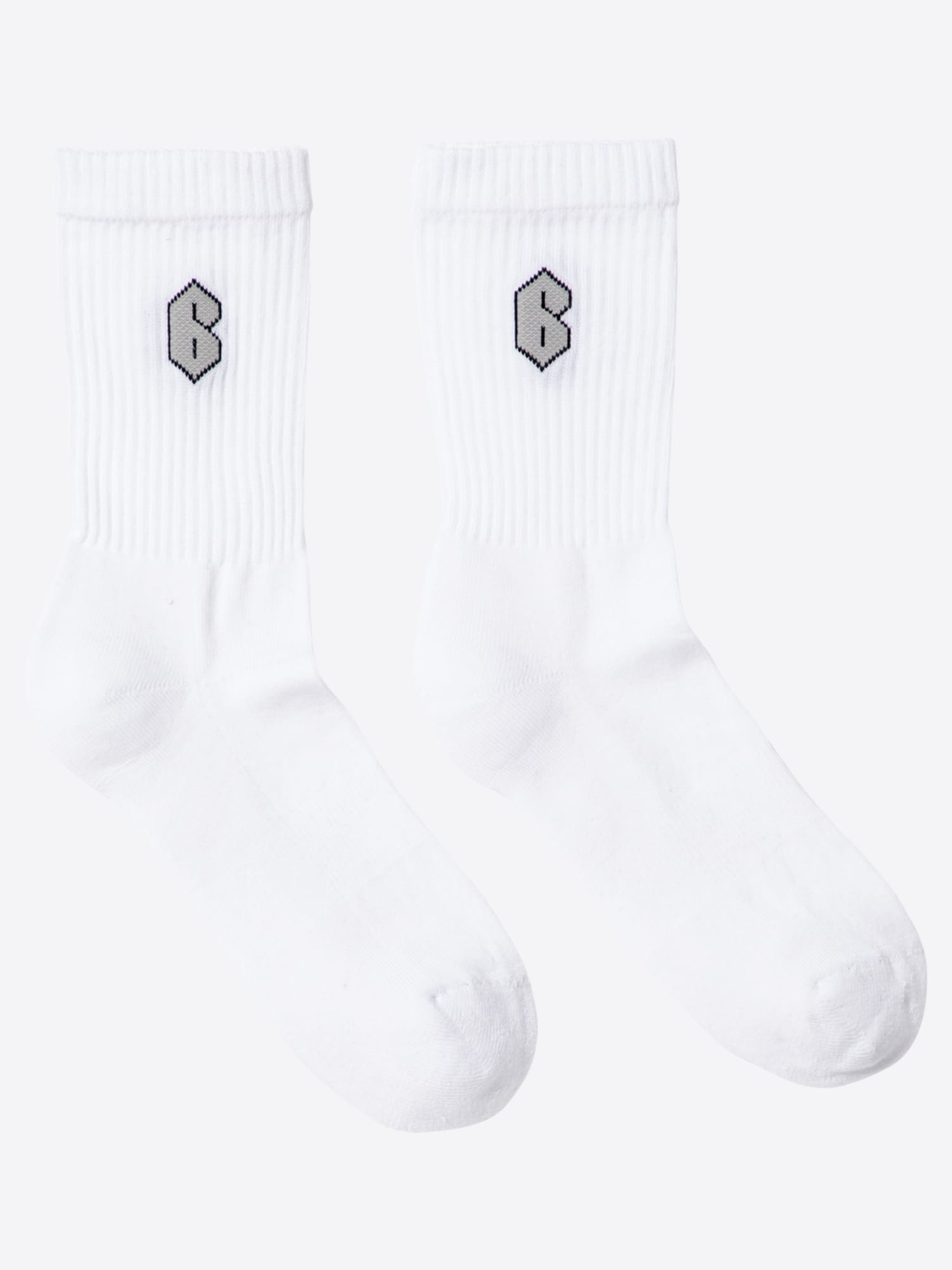 6pm Nogavice 'OPTIC WHITE'  bela