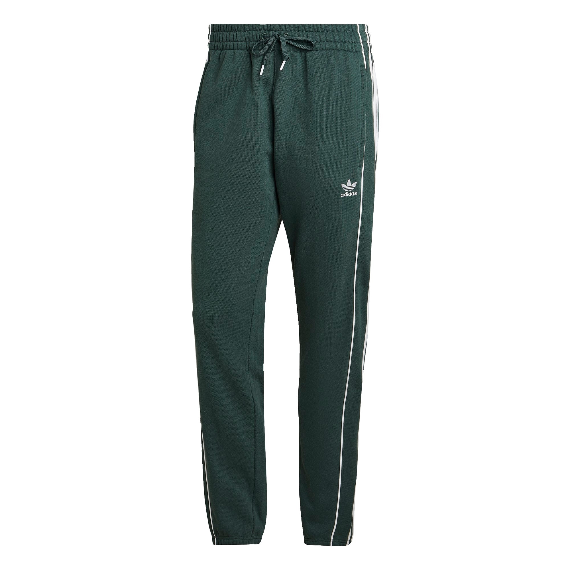 ADIDAS ORIGINALS Hlače  temno zelena / bela