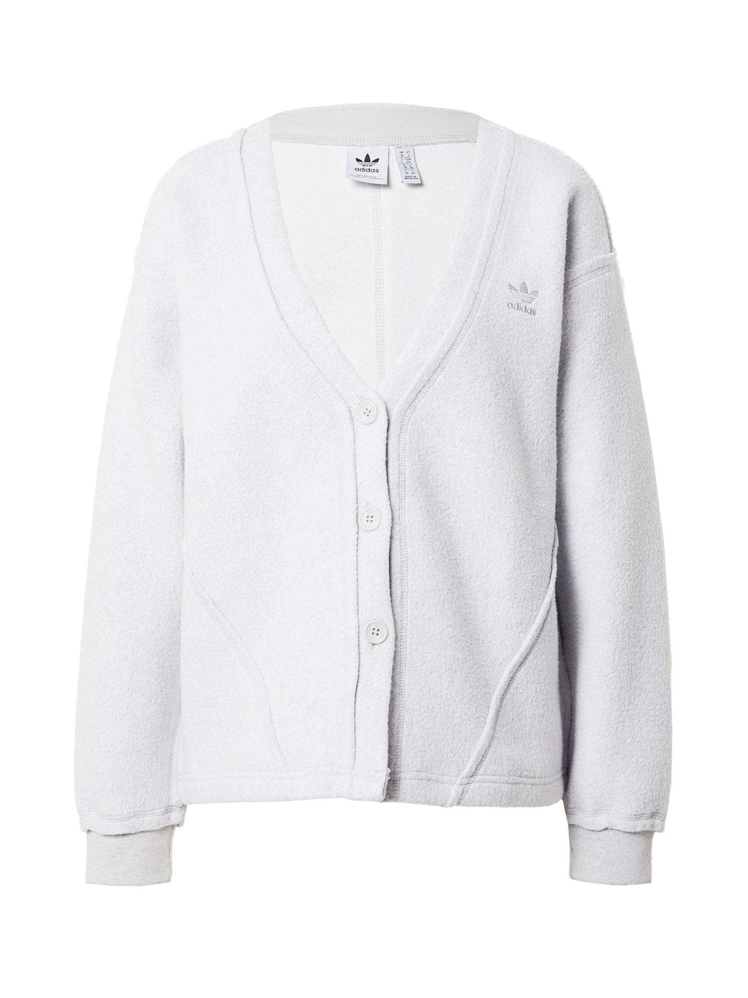 ADIDAS ORIGINALS Jopa iz flisa  svetlo siva