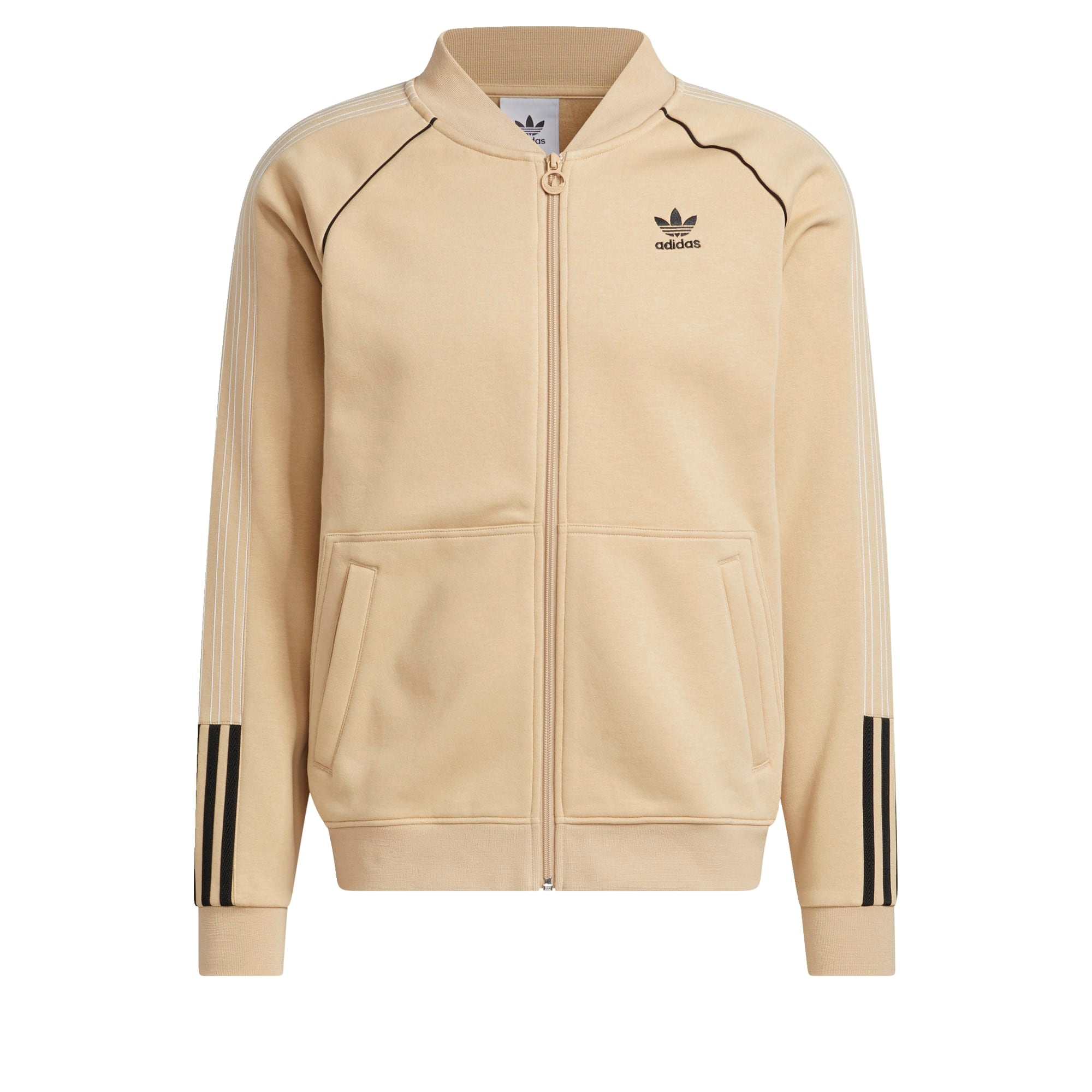 ADIDAS ORIGINALS Jopa na zadrgo  bež / črna / bela