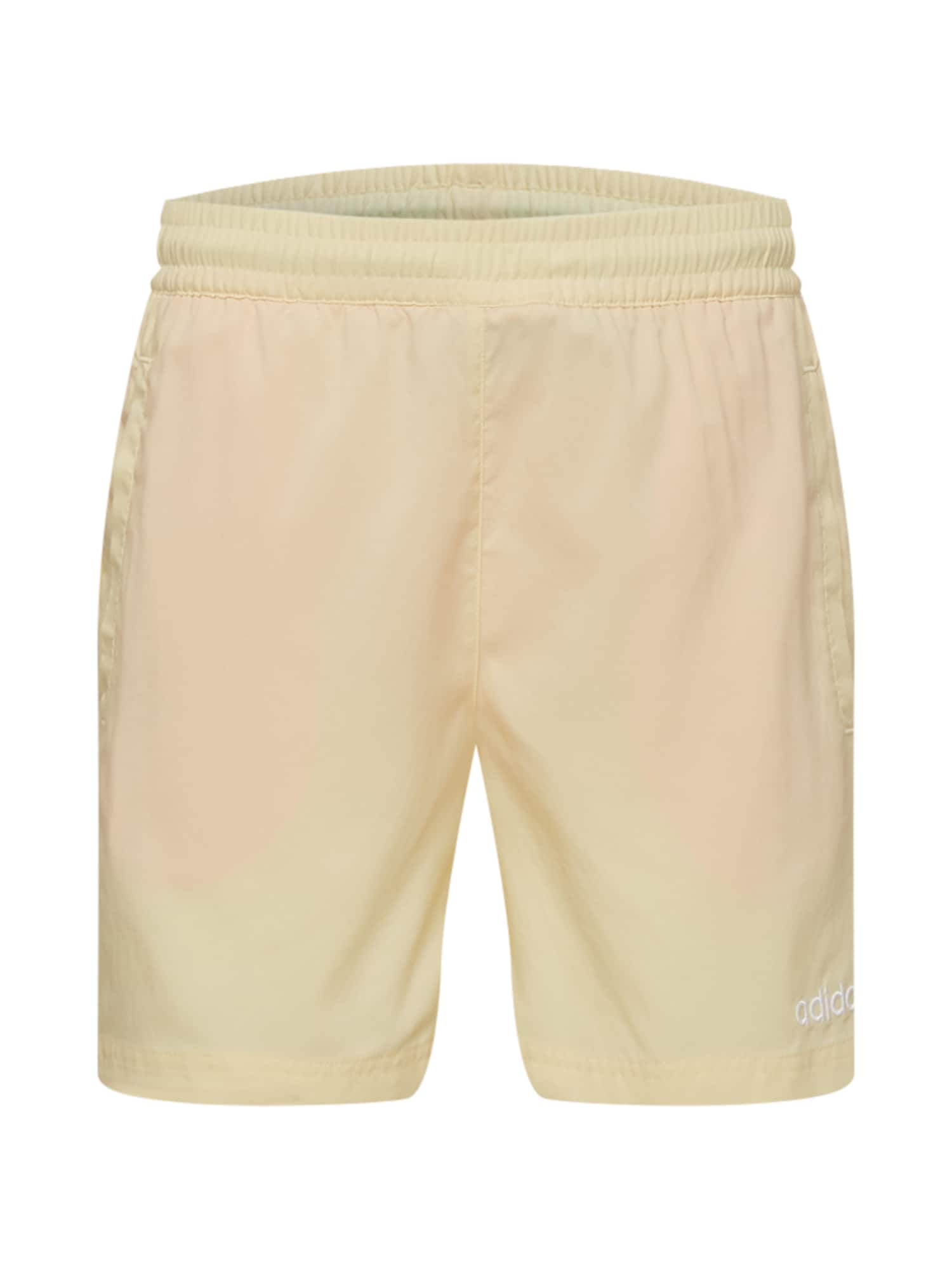ADIDAS ORIGINALS Kratke kopalne hlače  šampanjec / bela