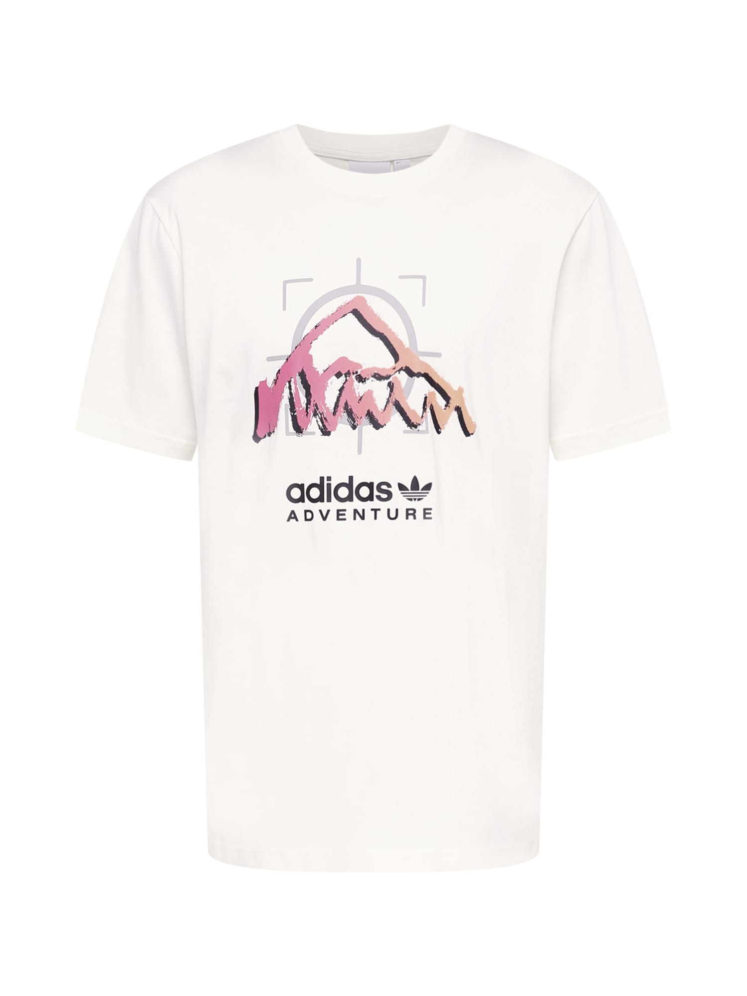 ADIDAS ORIGINALS Majica 'RIDE'  siva / pastelno rdeča / bela