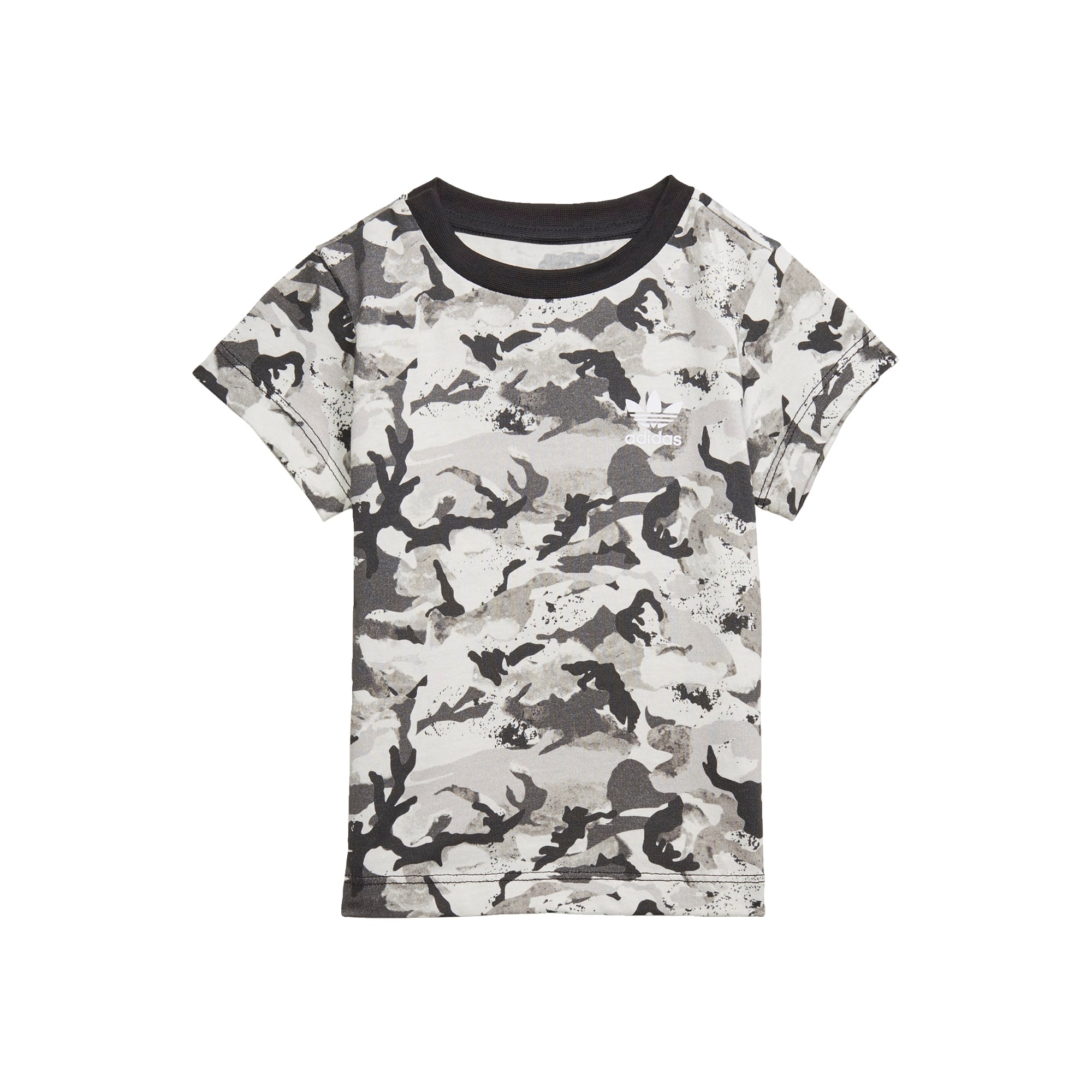 ADIDAS ORIGINALS Majica  antracit / svetlo siva / črna / bela