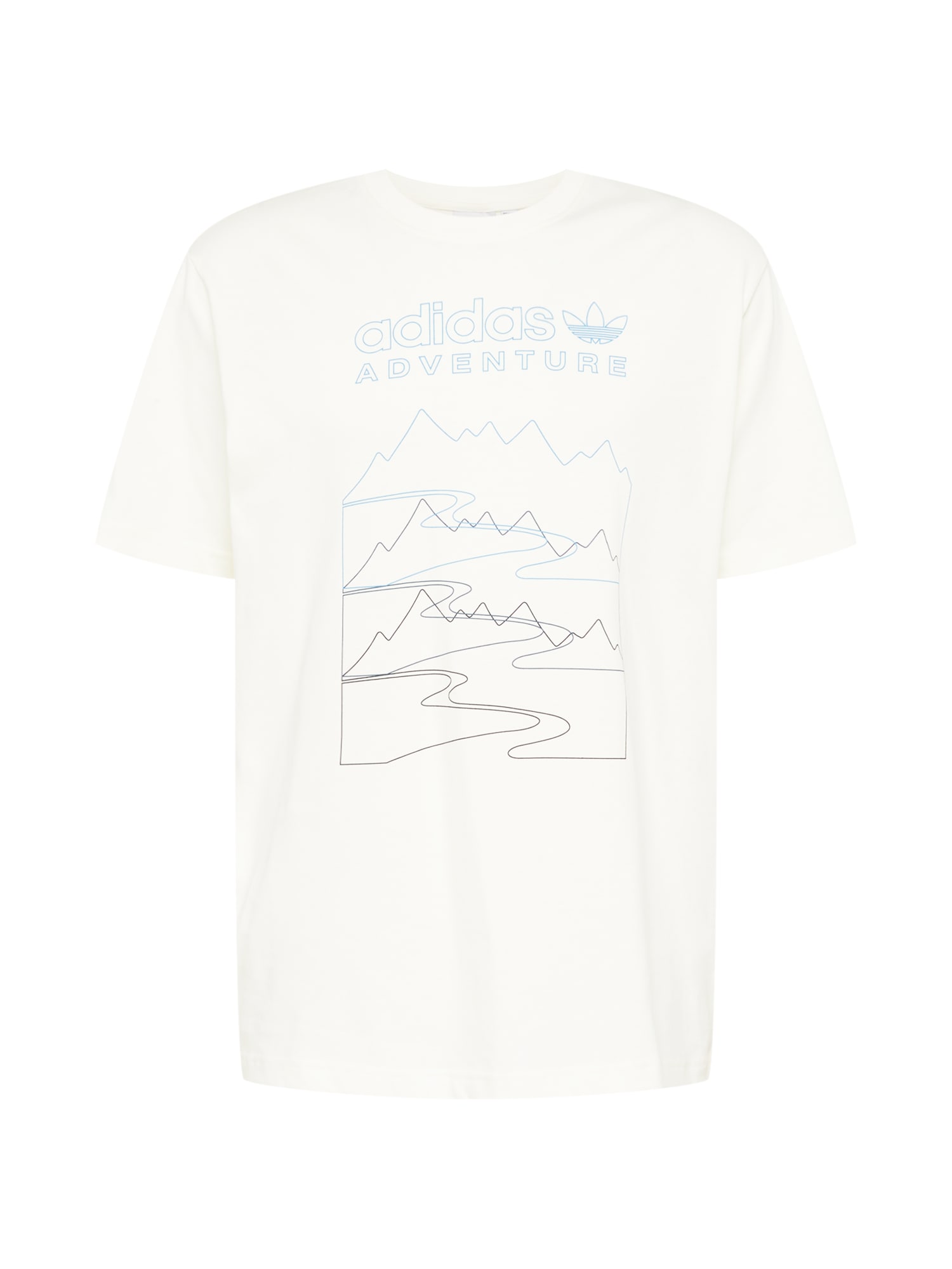 ADIDAS ORIGINALS Majica  golobje modra / bela