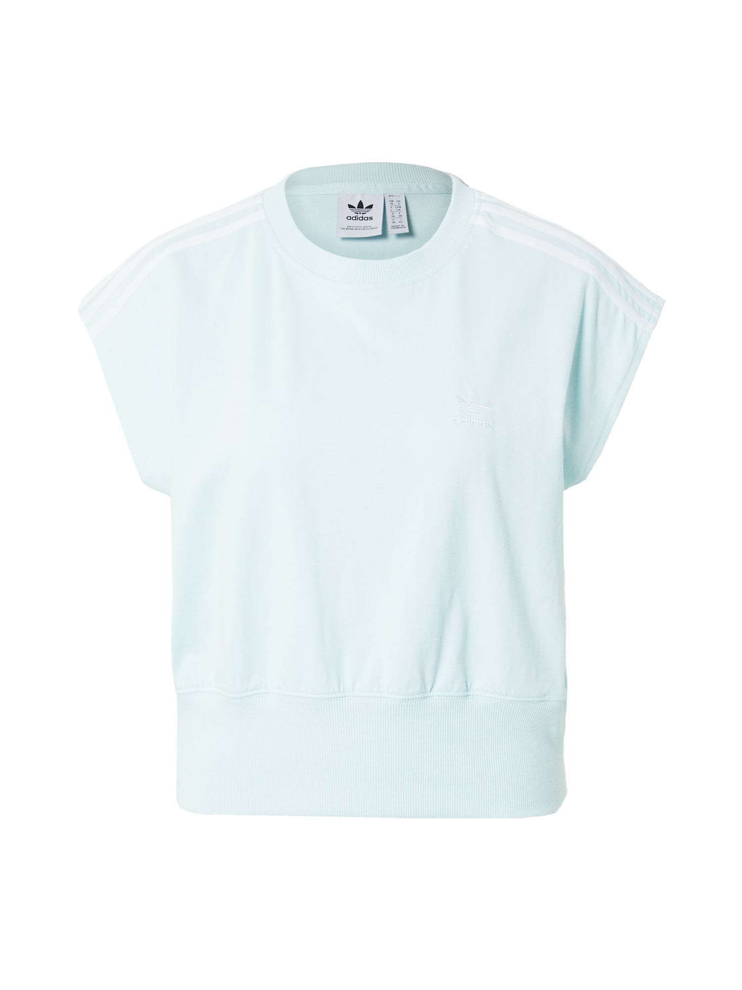 ADIDAS ORIGINALS Majica  pastelno modra / bela