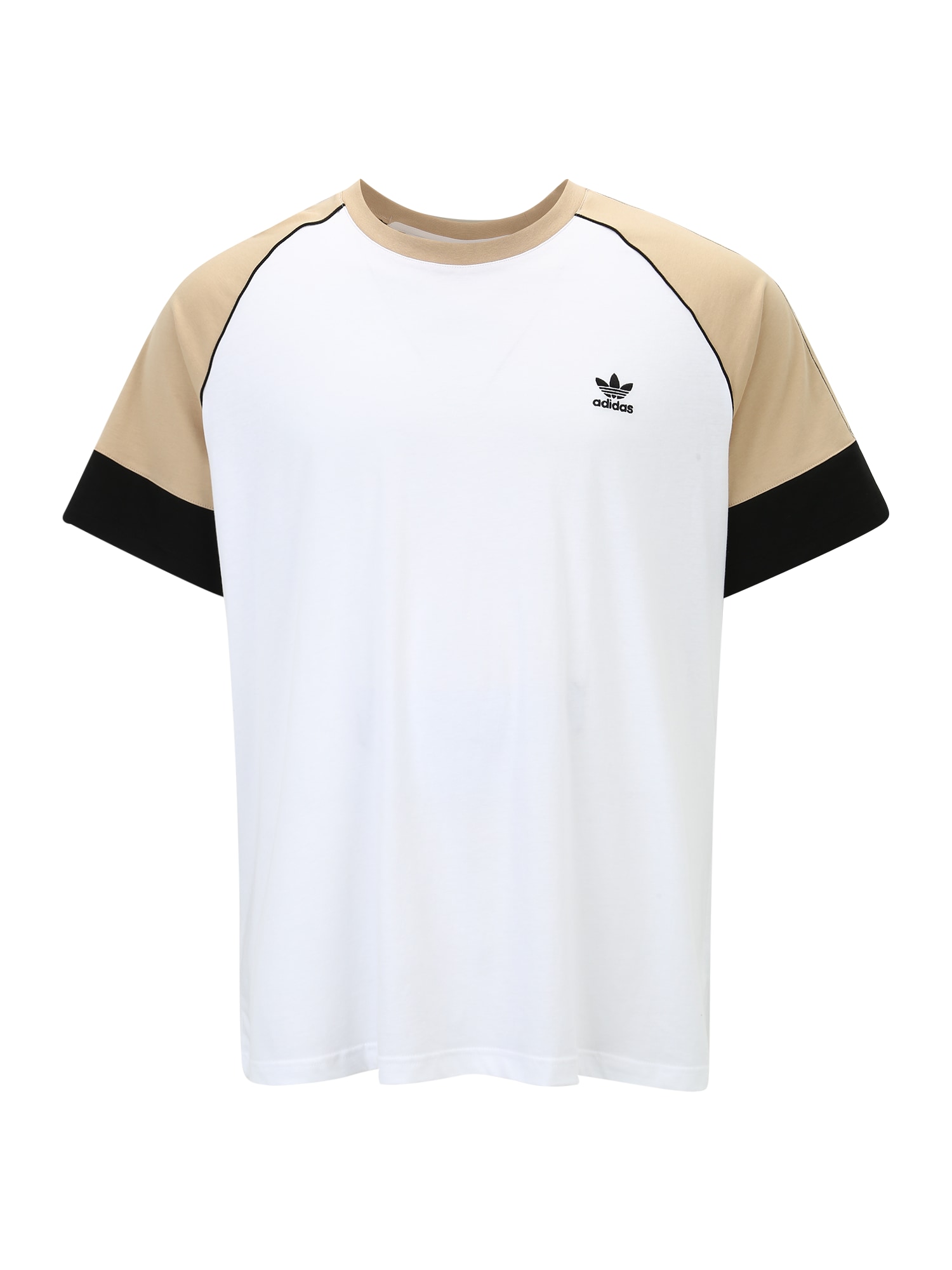 ADIDAS ORIGINALS Majica  svetlo bež / črna / bela
