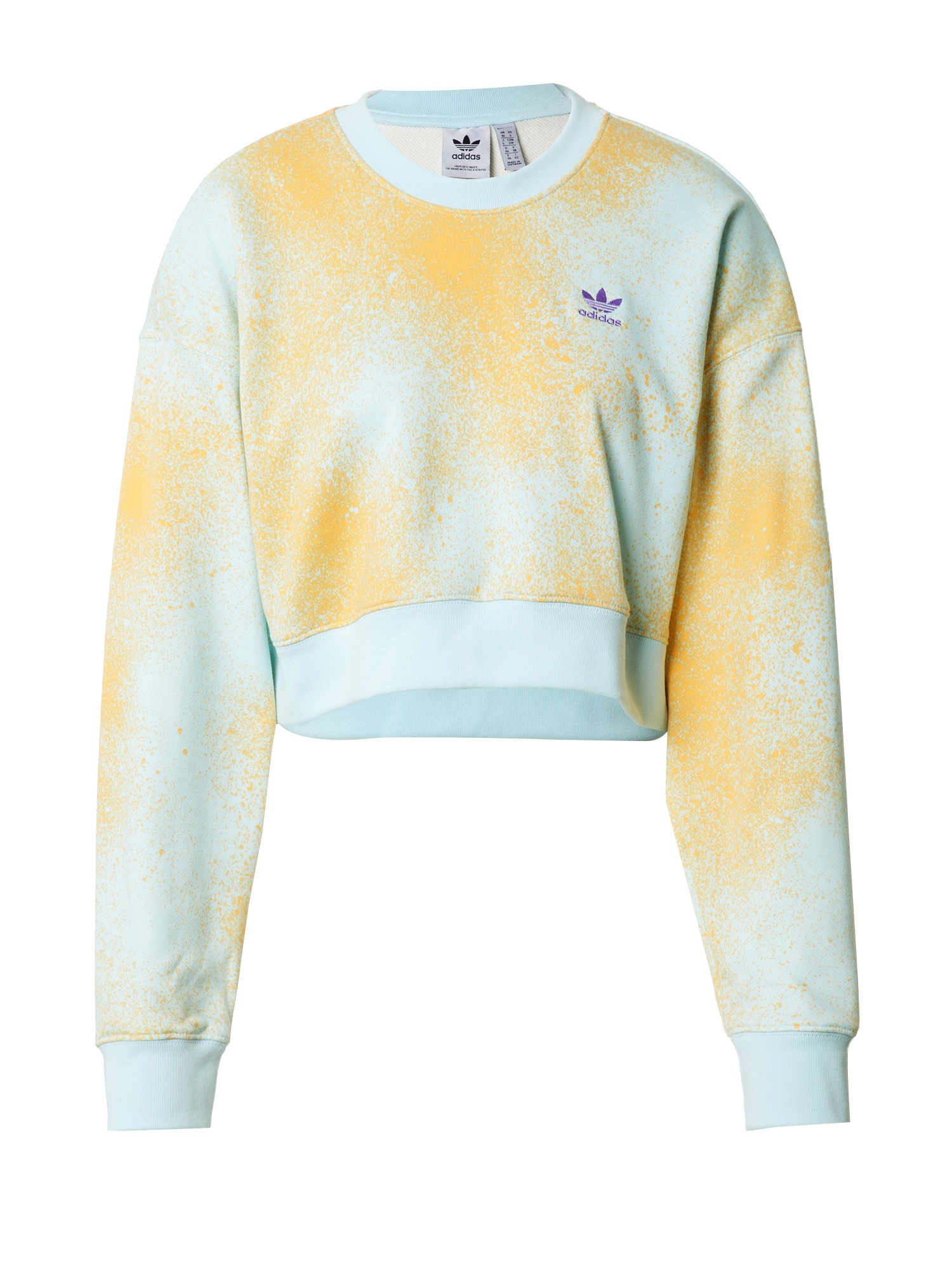 ADIDAS ORIGINALS Majica  svetlo modra / zlato-rumena / temno liila