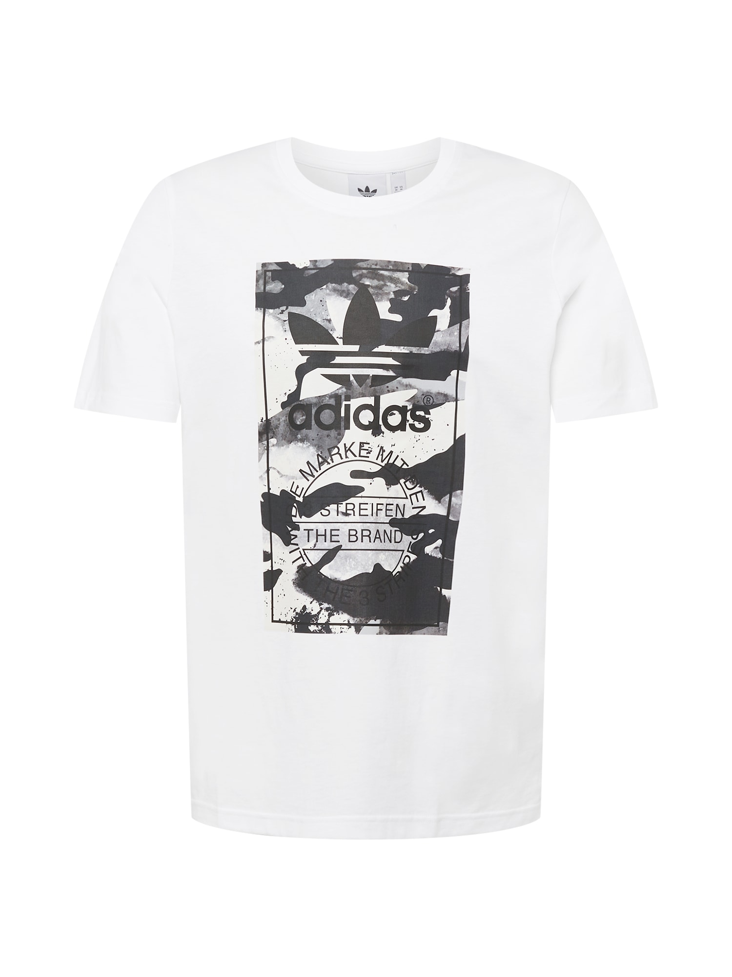 ADIDAS ORIGINALS Majica  temno siva / bela