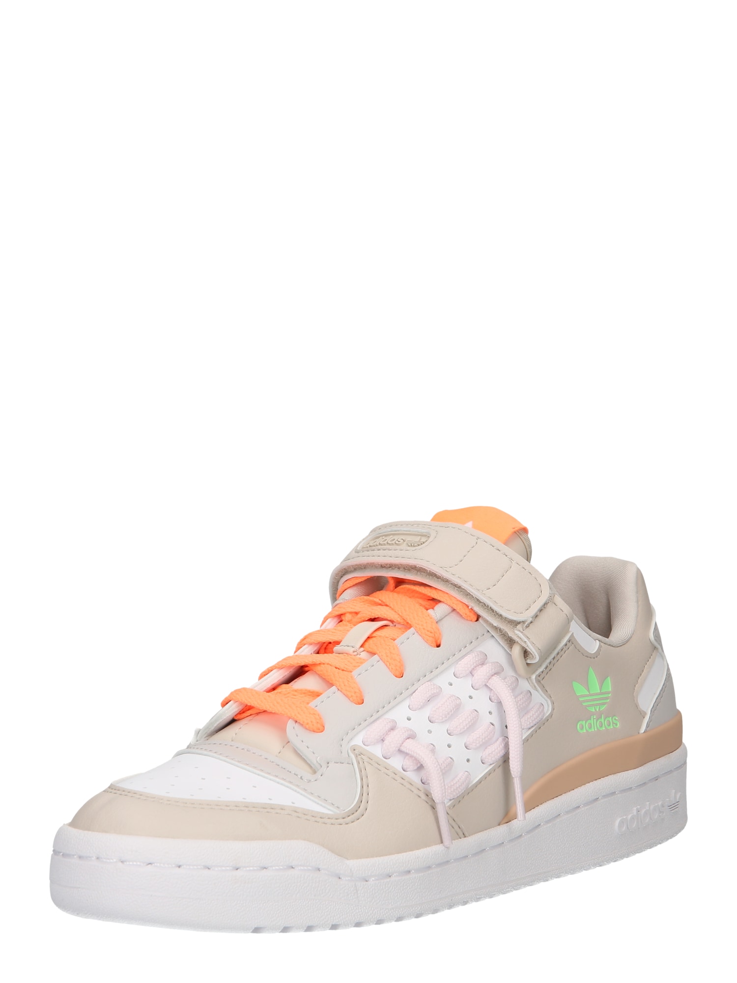 ADIDAS ORIGINALS Nizke superge 'Forum'  bež / neonsko zelena / svetlo roza / bela