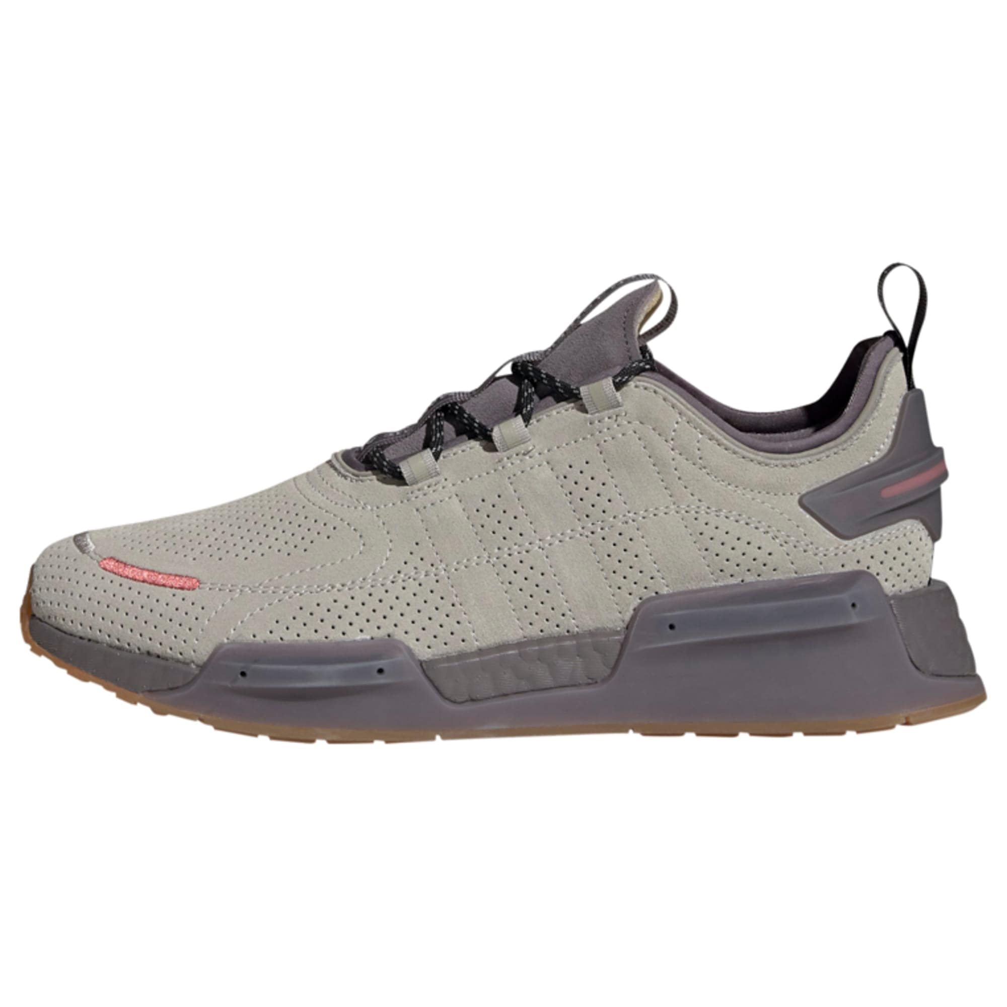 ADIDAS ORIGINALS Nizke superge 'NMD_R1 V3'  siva / antracit / rdeča