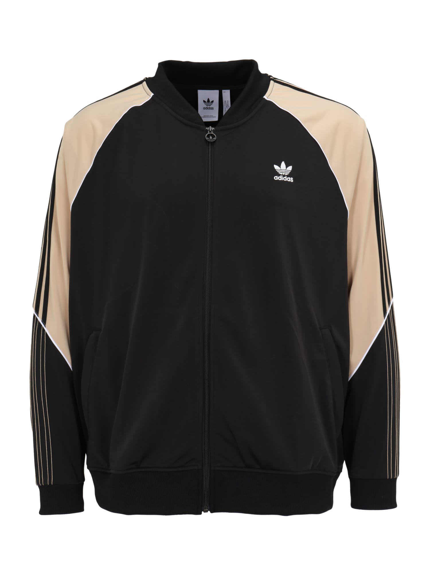ADIDAS ORIGINALS Prehodna jakna  bež / črna / bela
