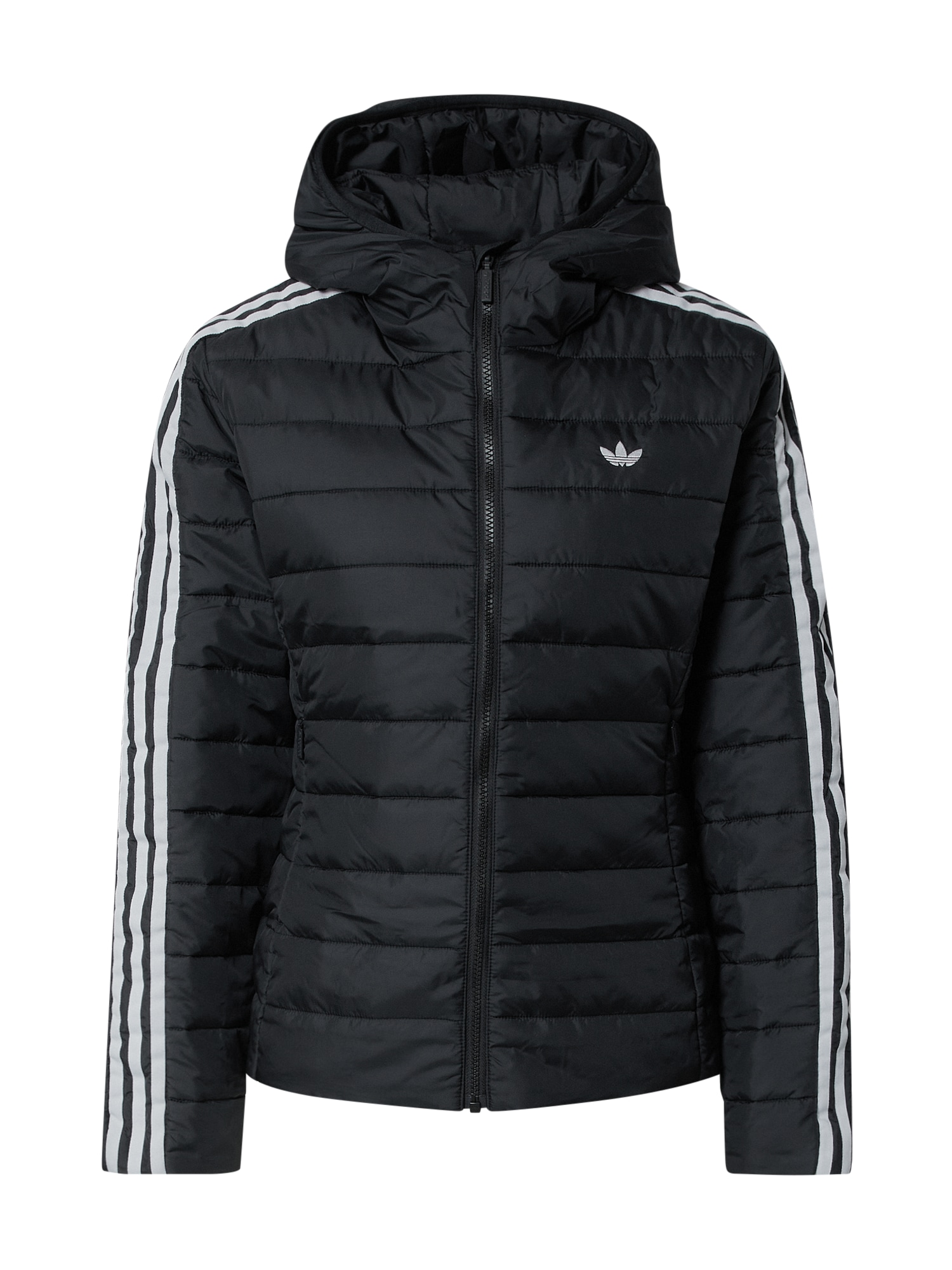 ADIDAS ORIGINALS Prehodna jakna  črna / bela