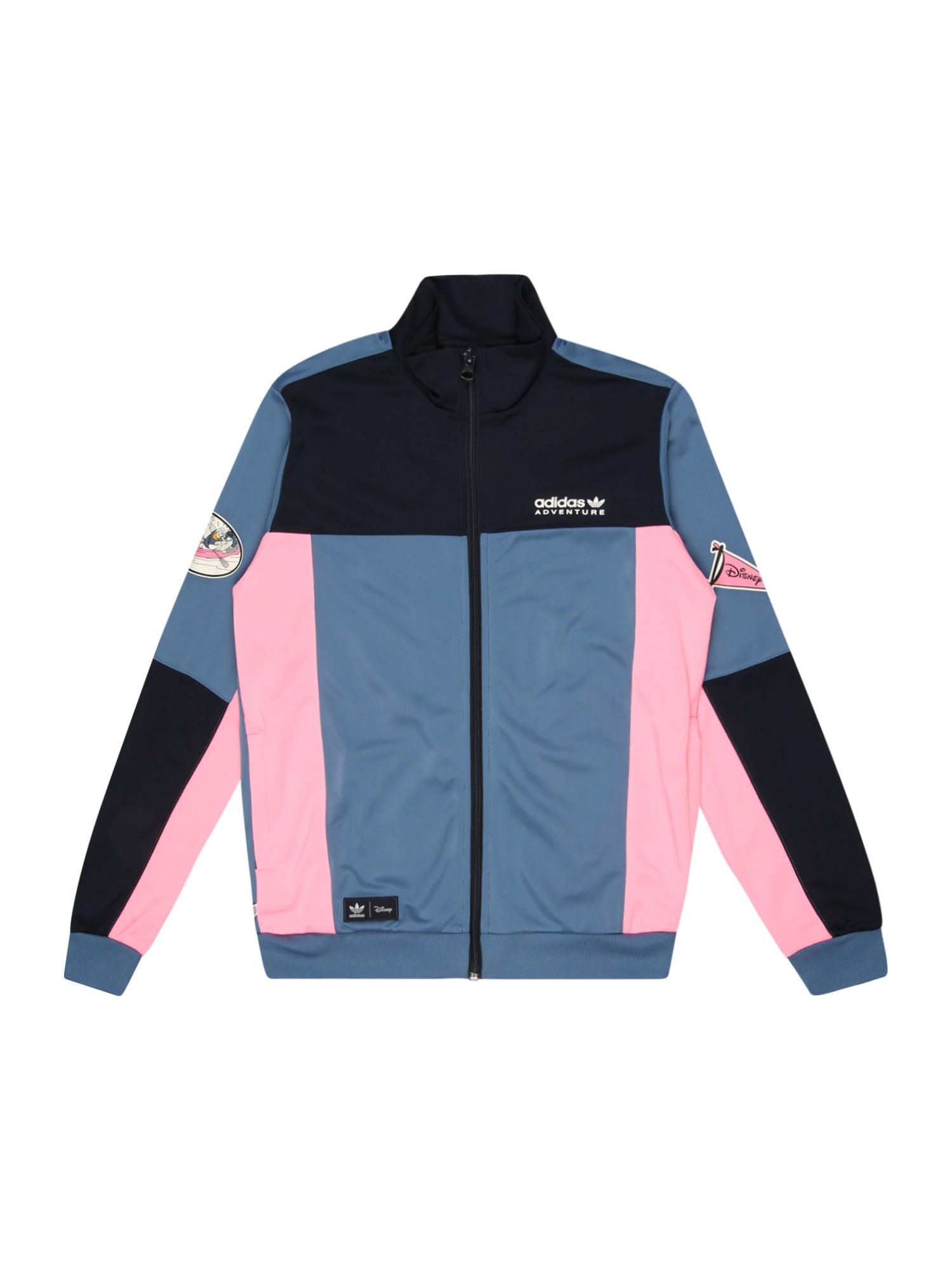 ADIDAS ORIGINALS Prehodna jakna  golobje modra / roza / črna / bela