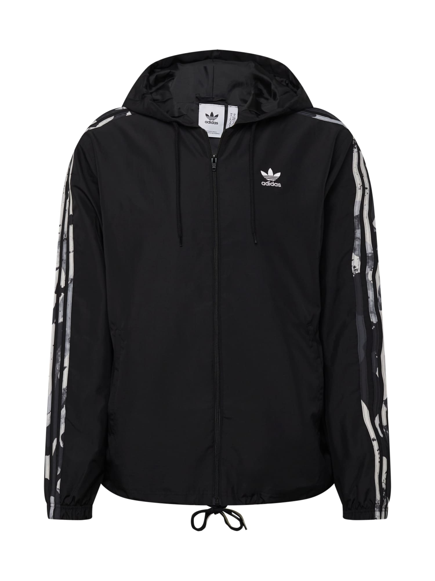 ADIDAS ORIGINALS Prehodna jakna  kremna / siva / črna / bela