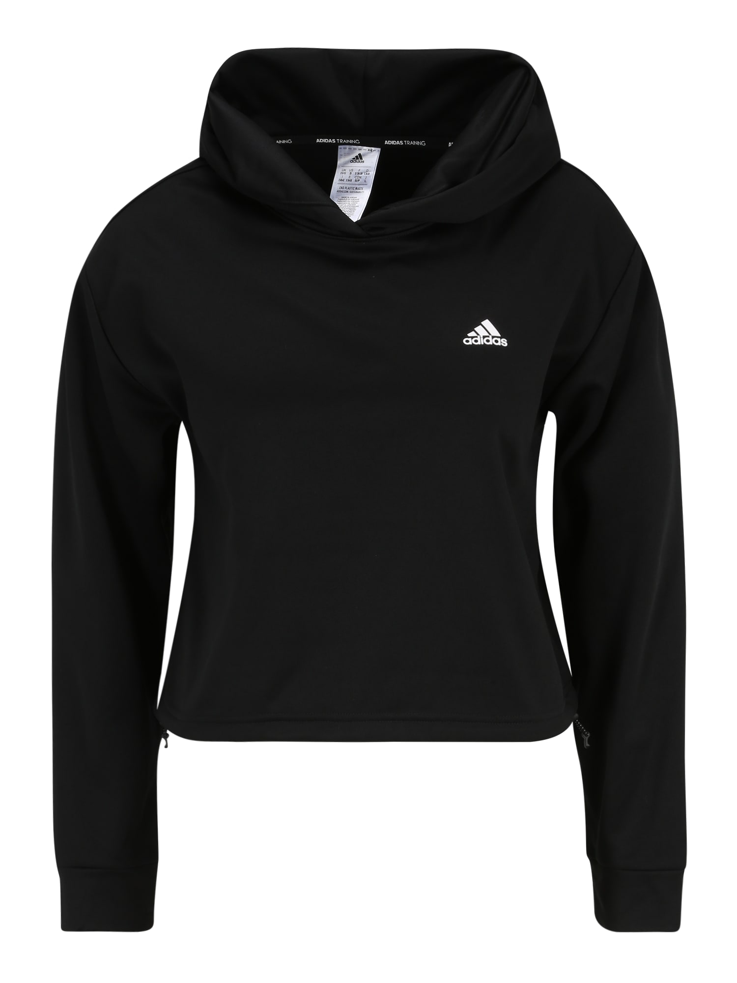 ADIDAS PERFORMANCE Športna majica  črna / bela