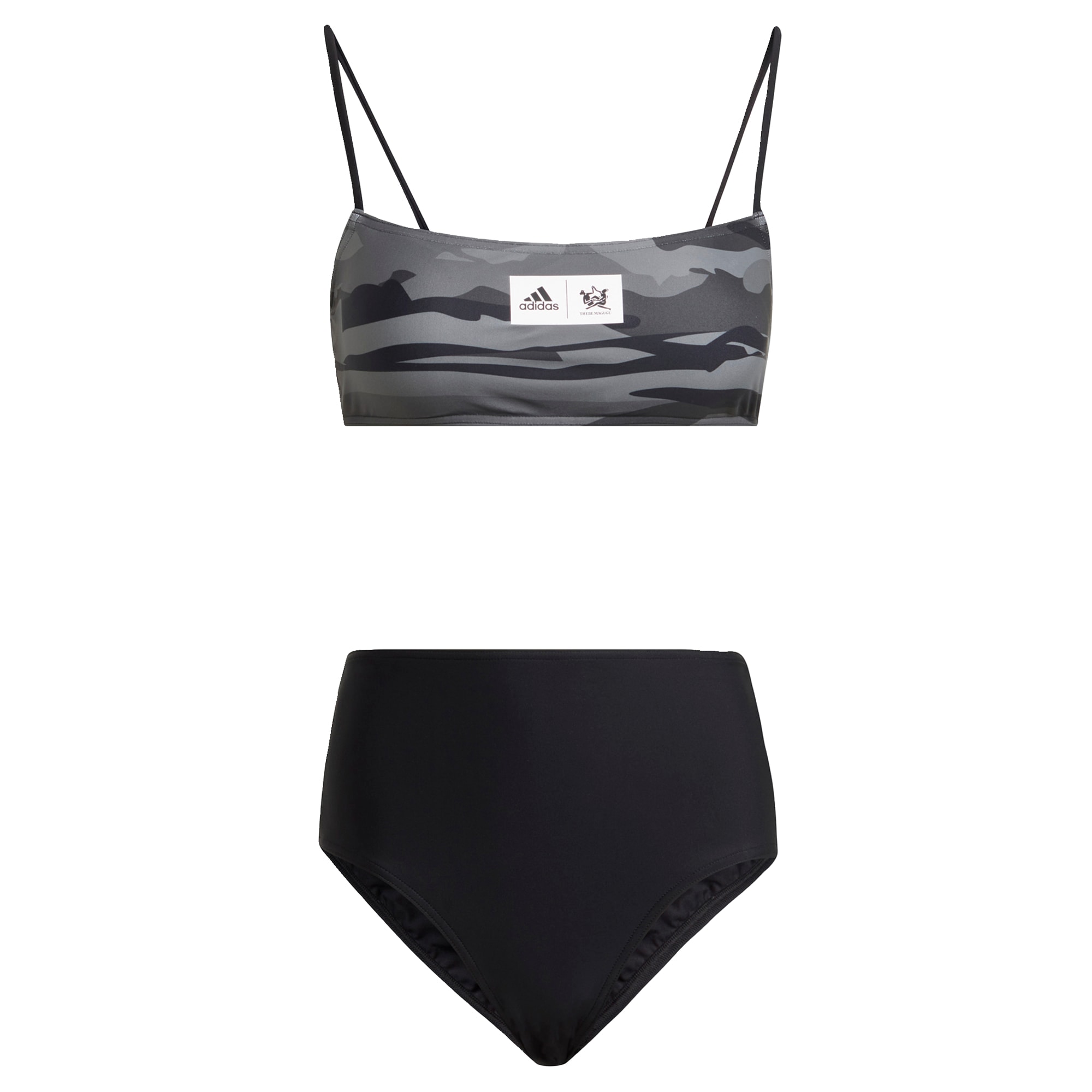 ADIDAS PERFORMANCE Športne bikini 'Thebe Magugu'  siva / črna / bela