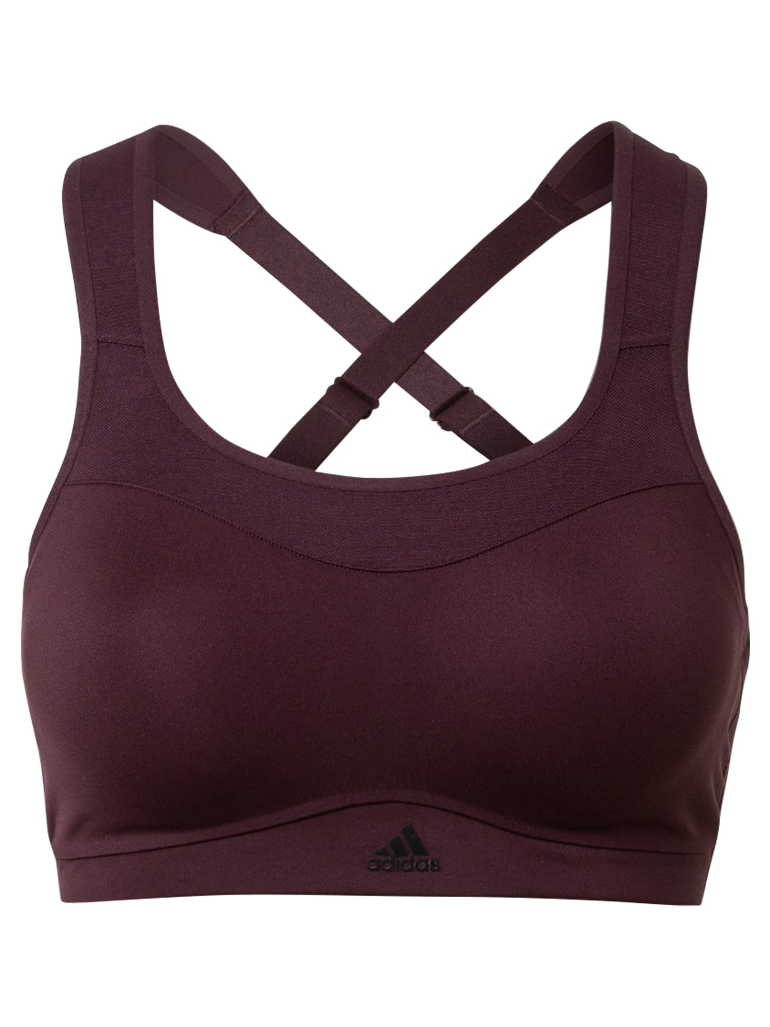 ADIDAS PERFORMANCE Športni nederček 'Alpha'  kostanj rjava / črna