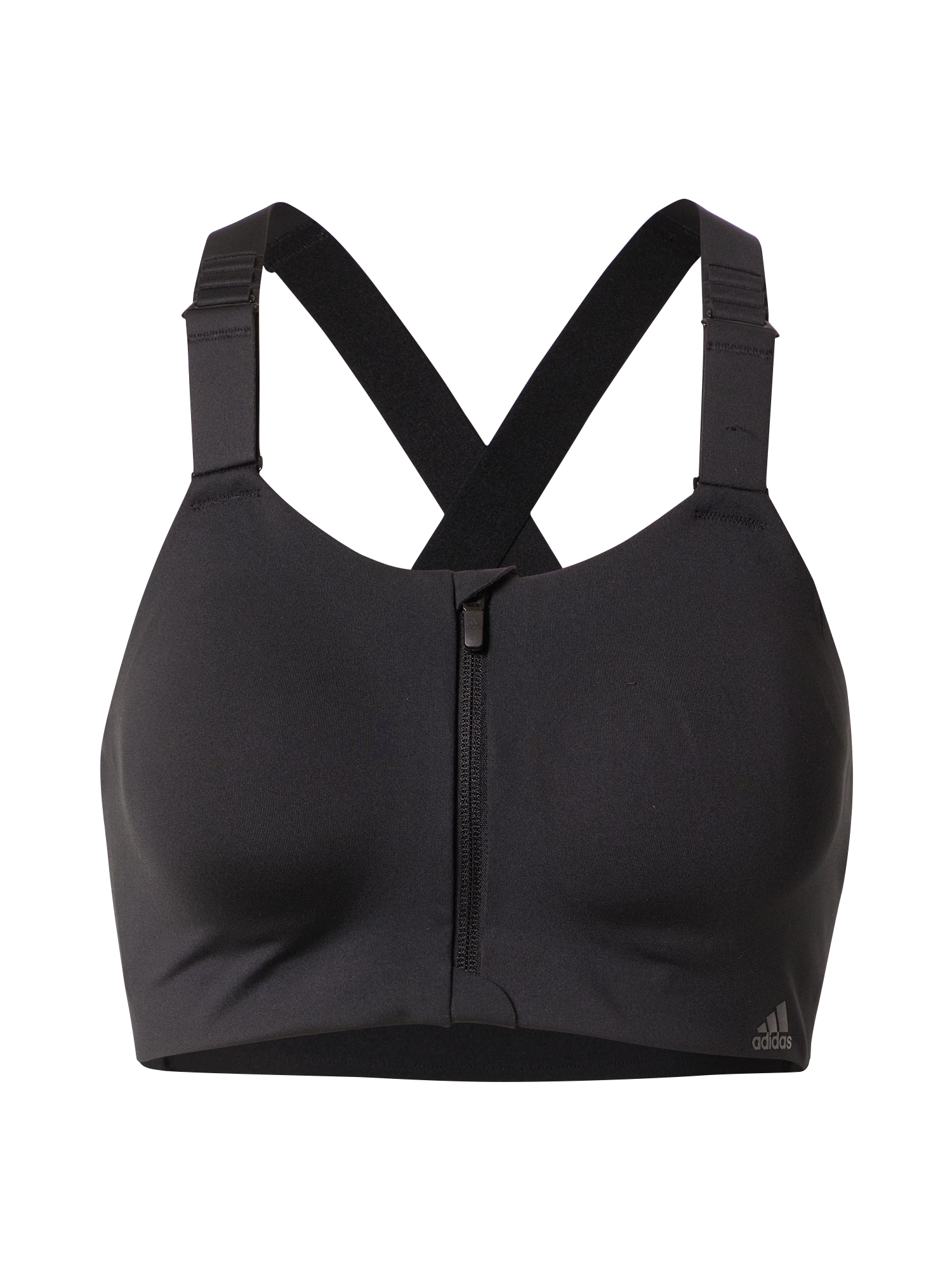 ADIDAS PERFORMANCE Športni nederček  črna / bela