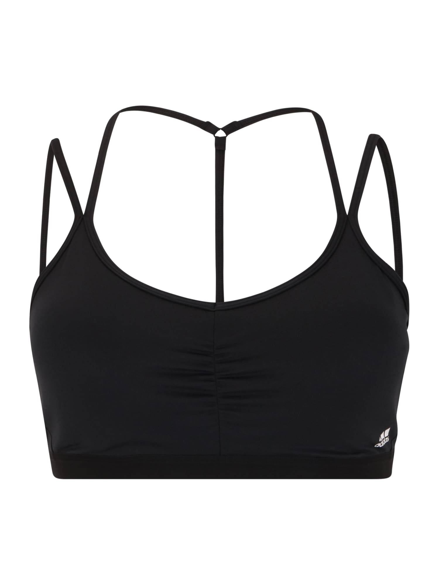 ADIDAS PERFORMANCE Športni nederček  črna / bela