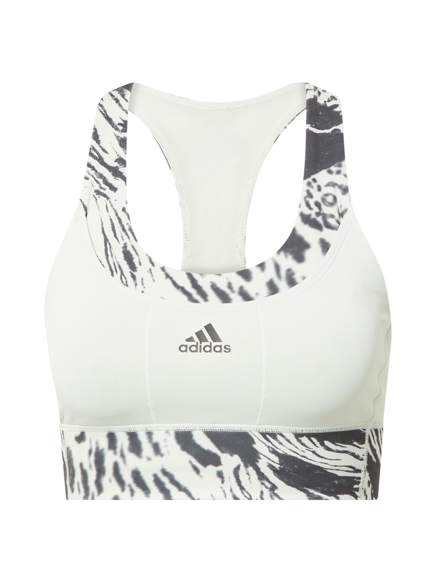 ADIDAS PERFORMANCE Športni nederček  črna / bela