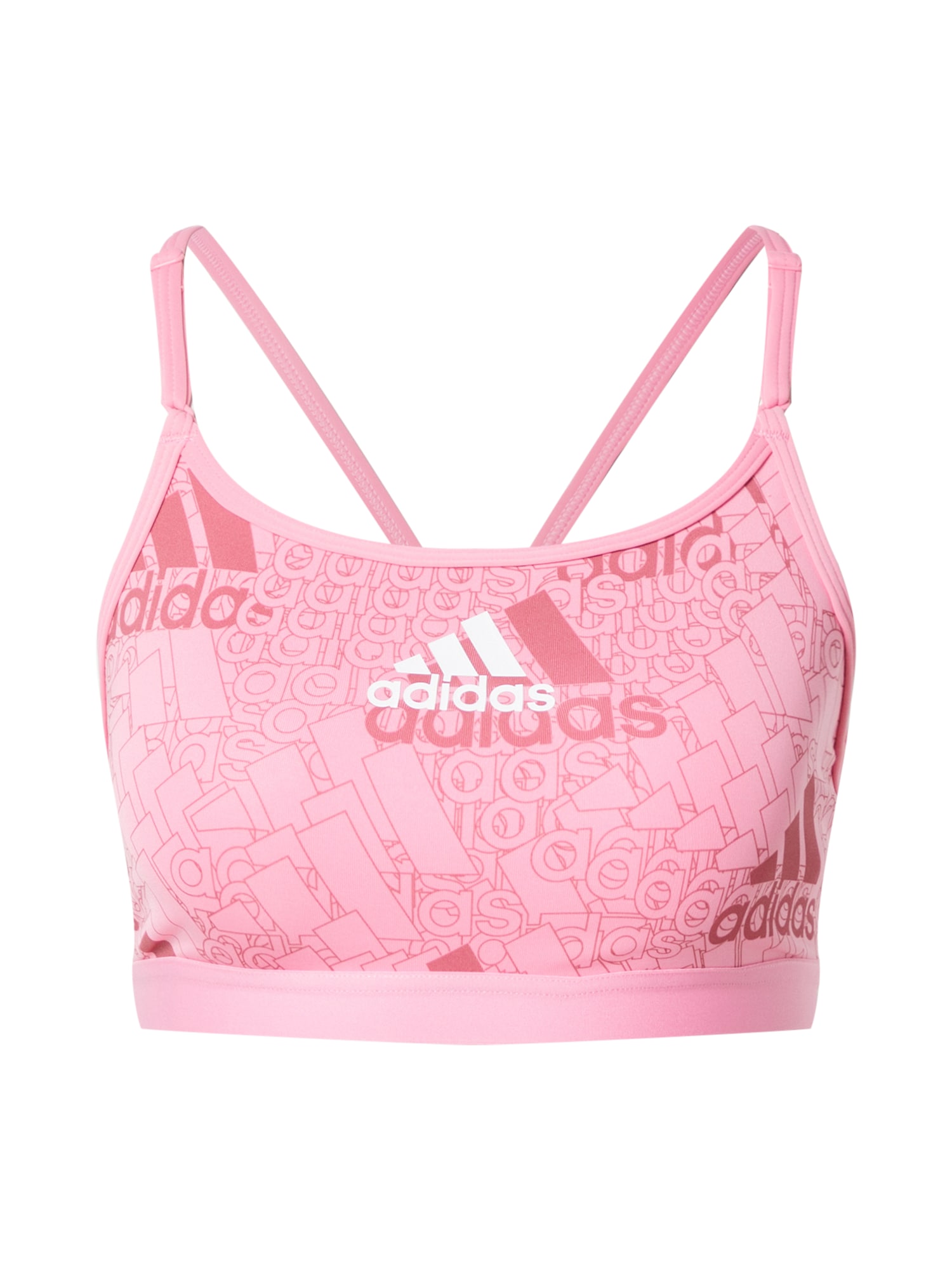 ADIDAS PERFORMANCE Športni nederček  pitaja / svetlo roza / bela