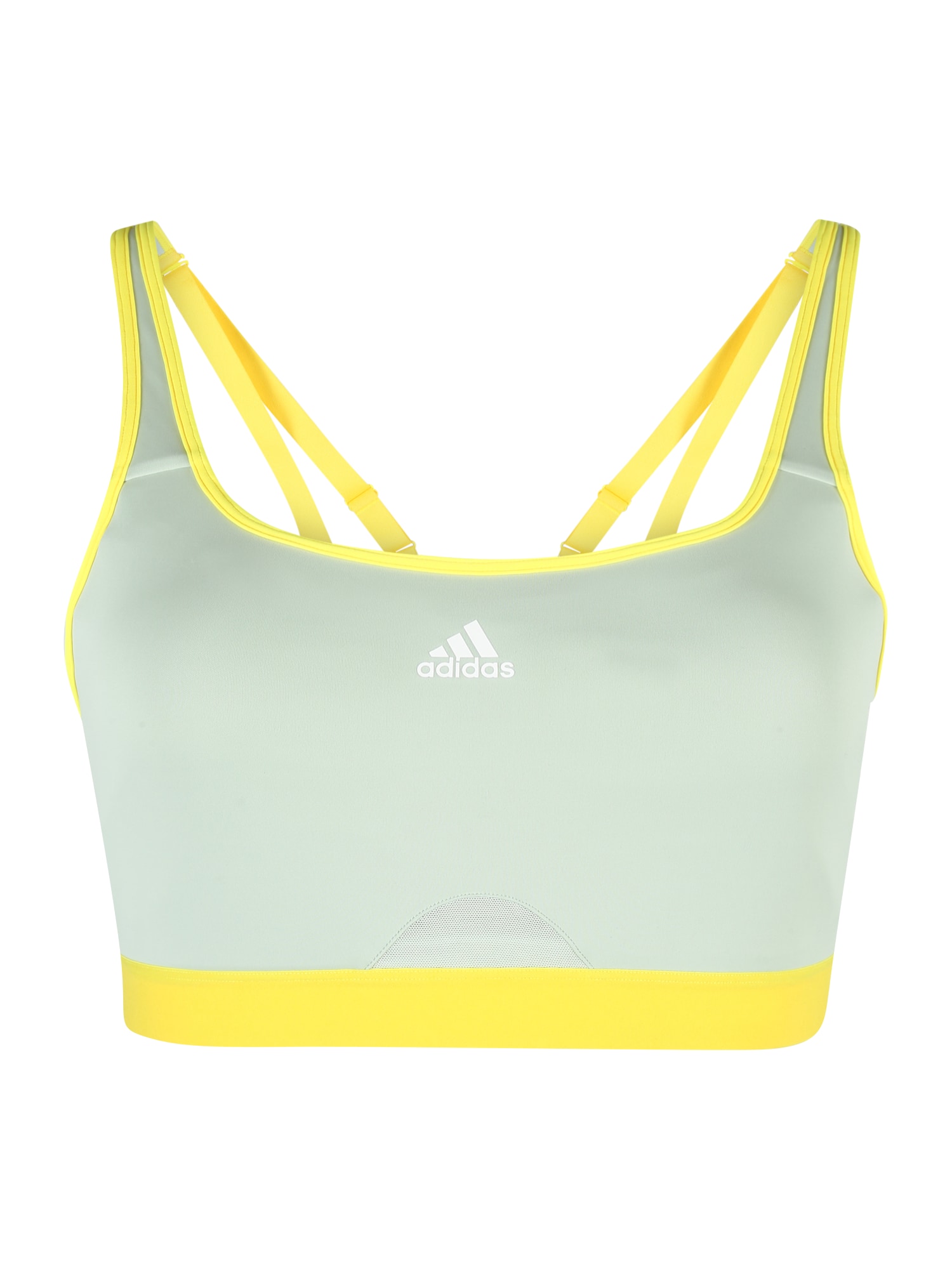 ADIDAS PERFORMANCE Športni nederček  rumena / pastelno zelena / bela