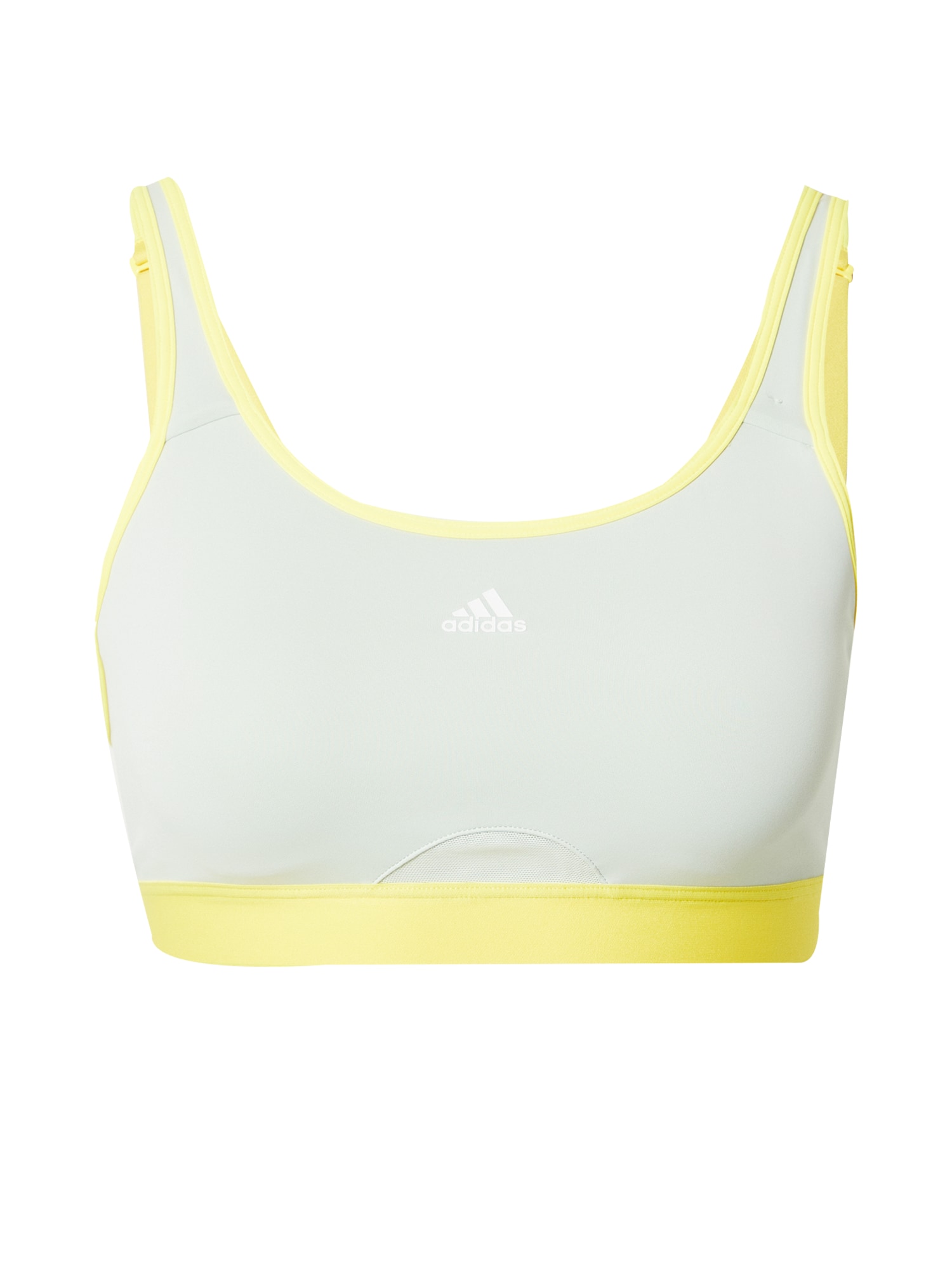 ADIDAS PERFORMANCE Športni nederček  rumena / pastelno zelena / bela