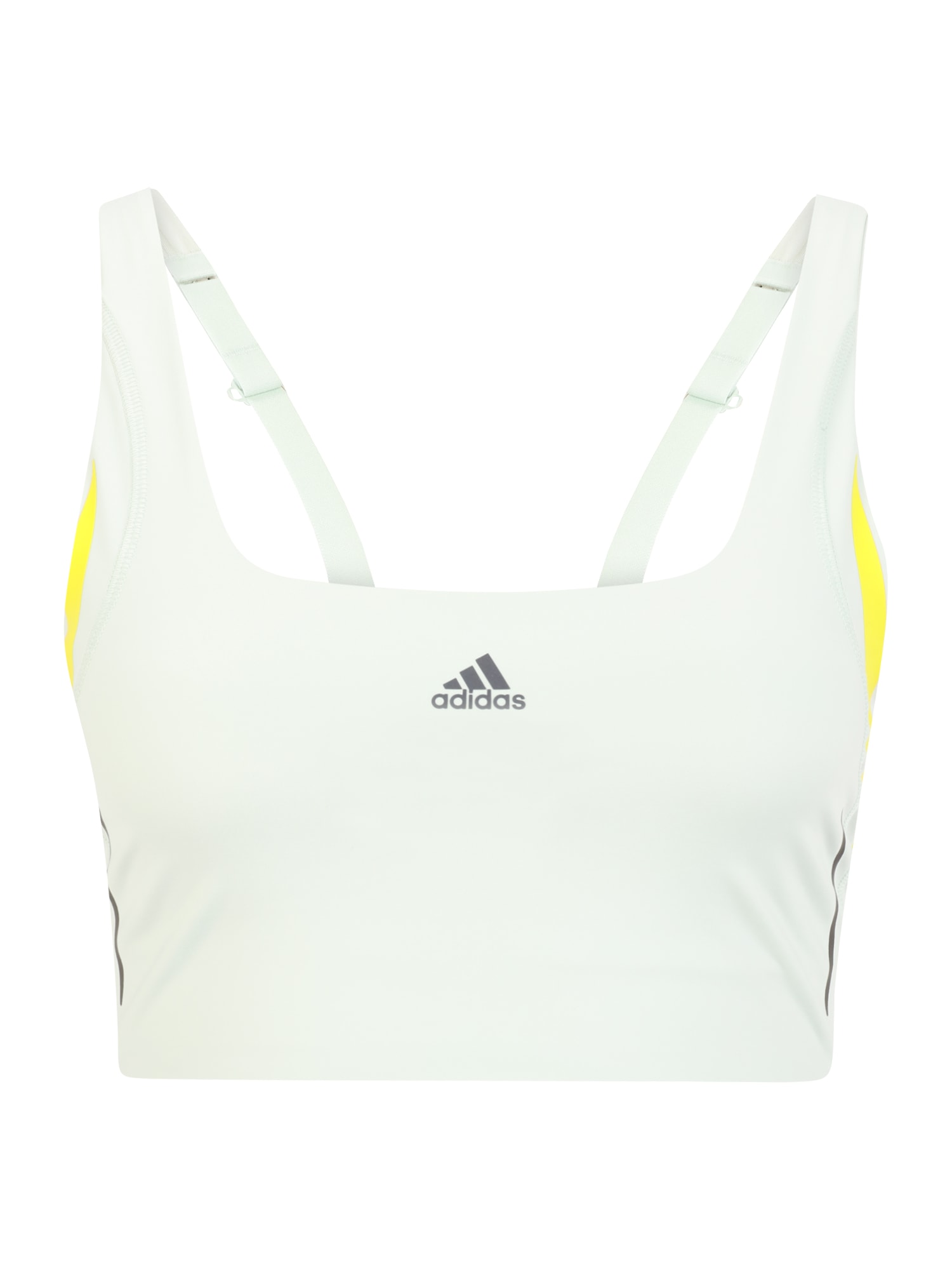 ADIDAS PERFORMANCE Športni nederček  rumena / pastelno zelena / črna