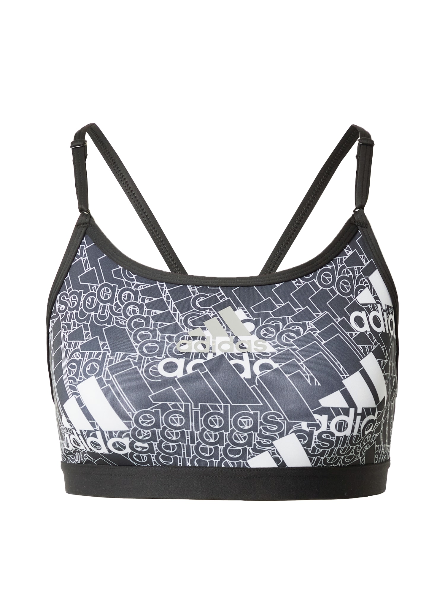 ADIDAS PERFORMANCE Športni nederček  siva / bazaltno siva / črna / bela