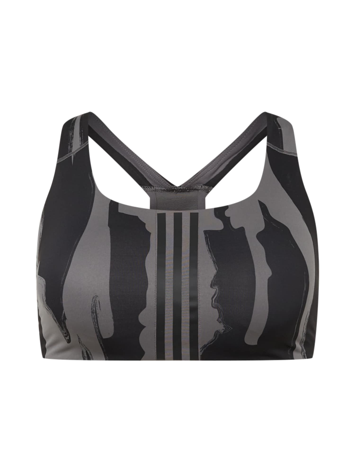 ADIDAS PERFORMANCE Športni nederček  siva / črna