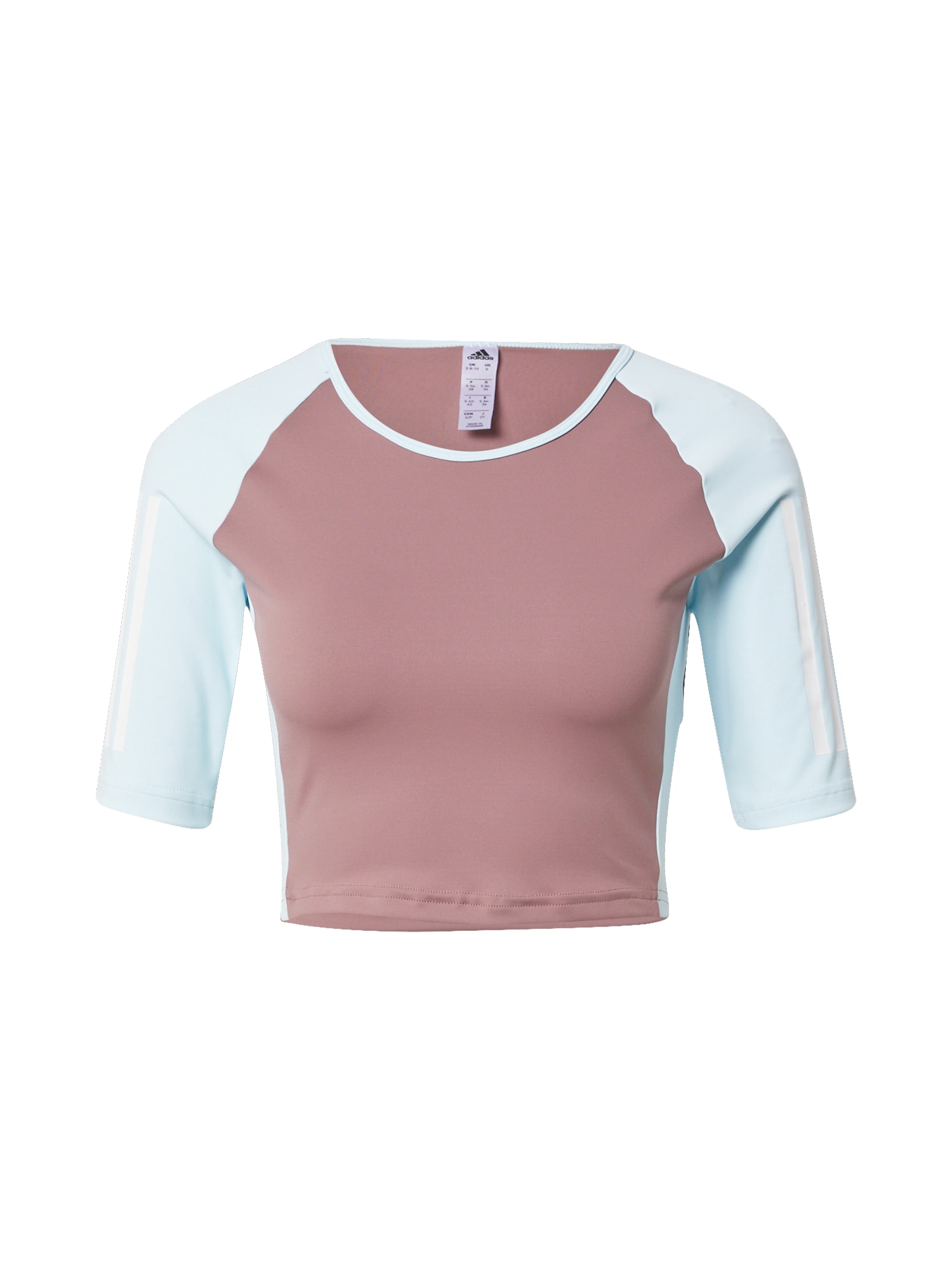 ADIDAS PERFORMANCE Športni top  svetlo modra / rjasto rjava