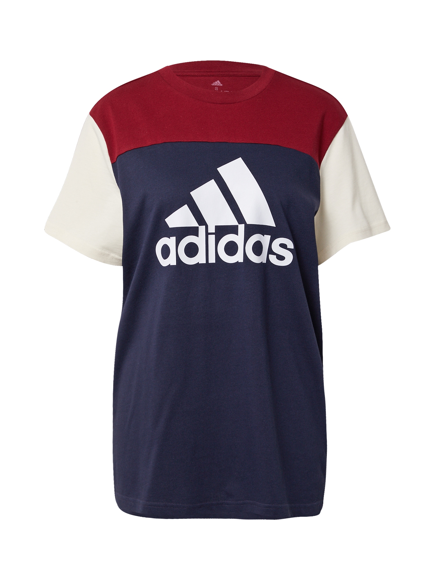 ADIDAS SPORTSWEAR Funkcionalna majica  bež / temno modra / burgund / bela