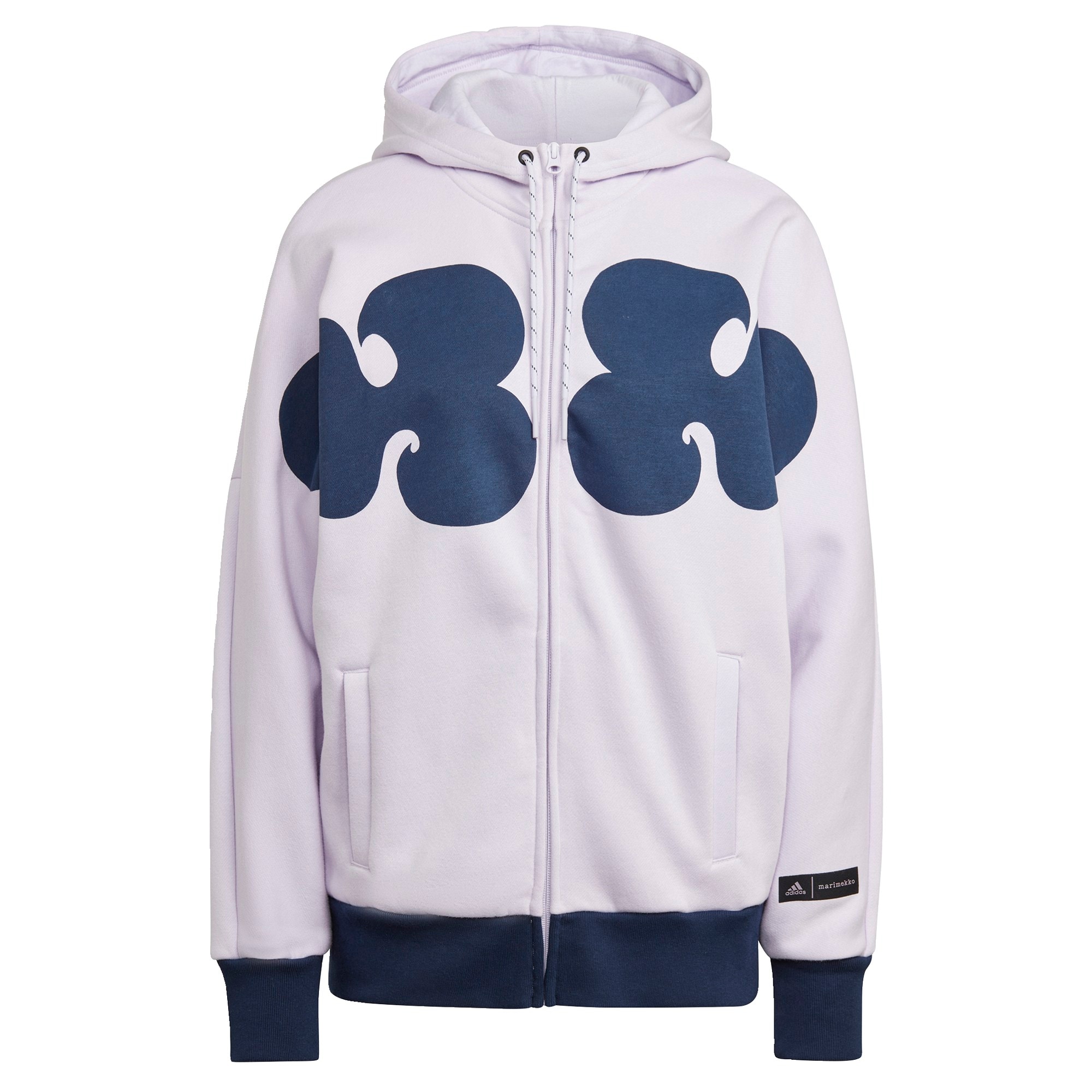 ADIDAS SPORTSWEAR Športna jopa na zadrgo 'Marimekko'  temno modra / pastelno lila / črna