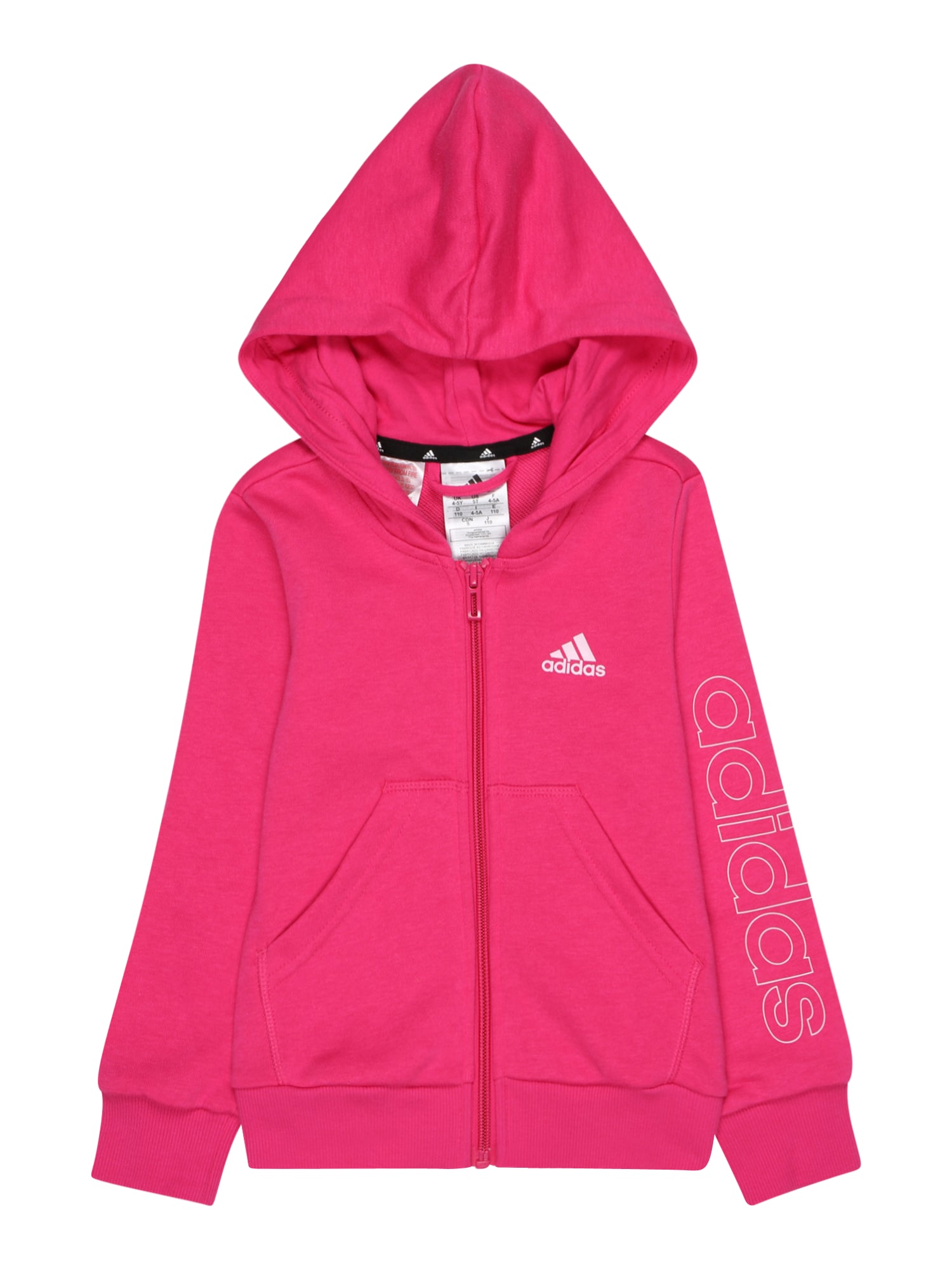 ADIDAS SPORTSWEAR Športna jopa na zadrgo  magenta / bela