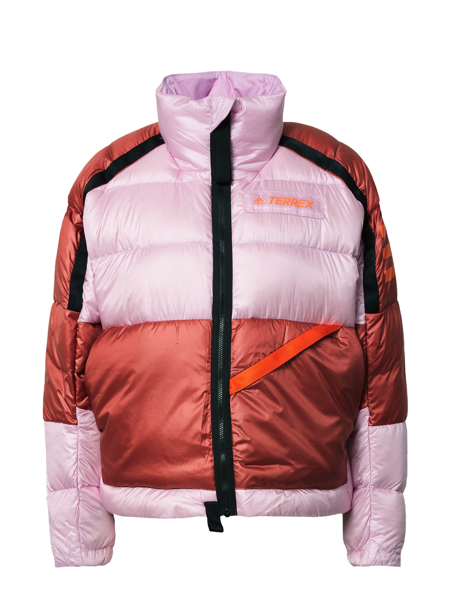 ADIDAS TERREX Zunanja jakna 'Utilitas'  majnica / neonsko oranžna / karminsko rdeča / črna
