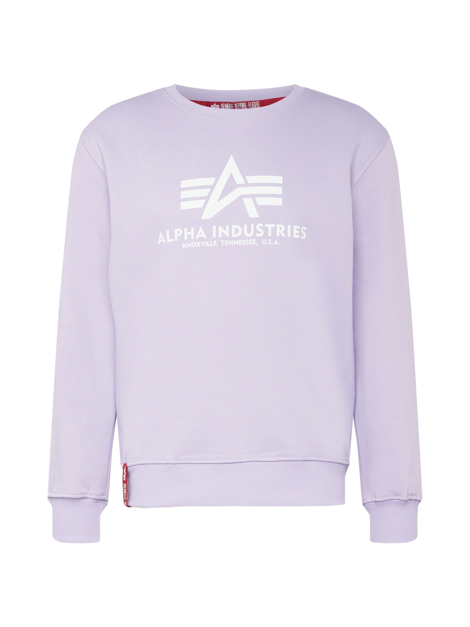 ALPHA INDUSTRIES Majica  svetlo lila / bela