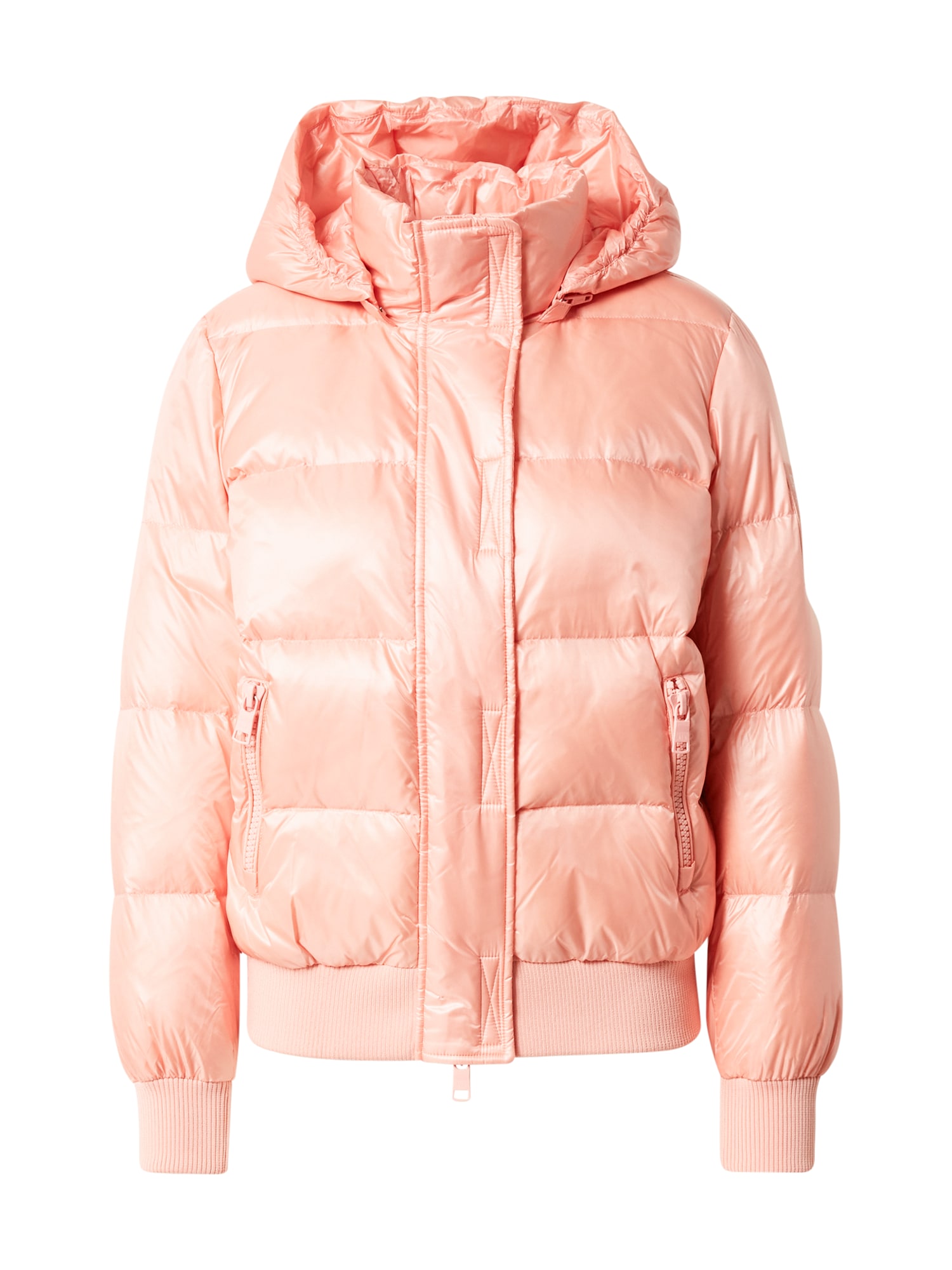 ARMANI EXCHANGE Prehodna jakna 'Giacca Piumino'  roza / bela