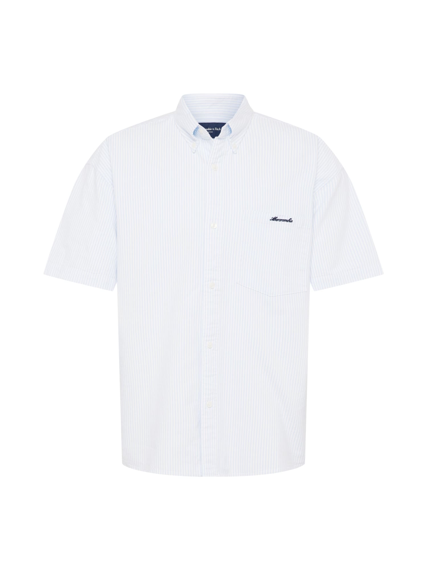 Abercrombie & Fitch Srajca  marine / svetlo modra / bela