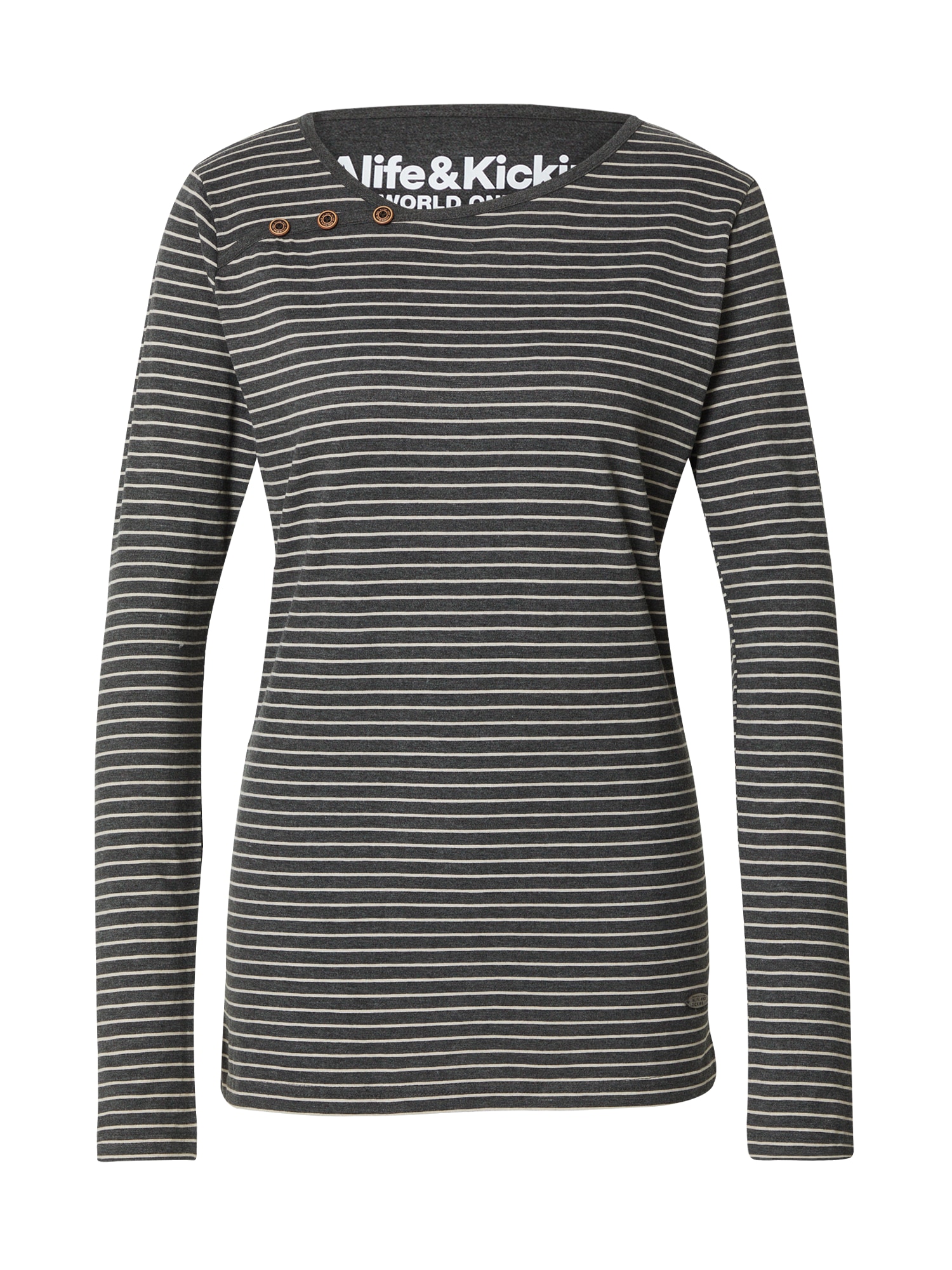Alife and Kickin Majica 'Janet'  temno siva / bela