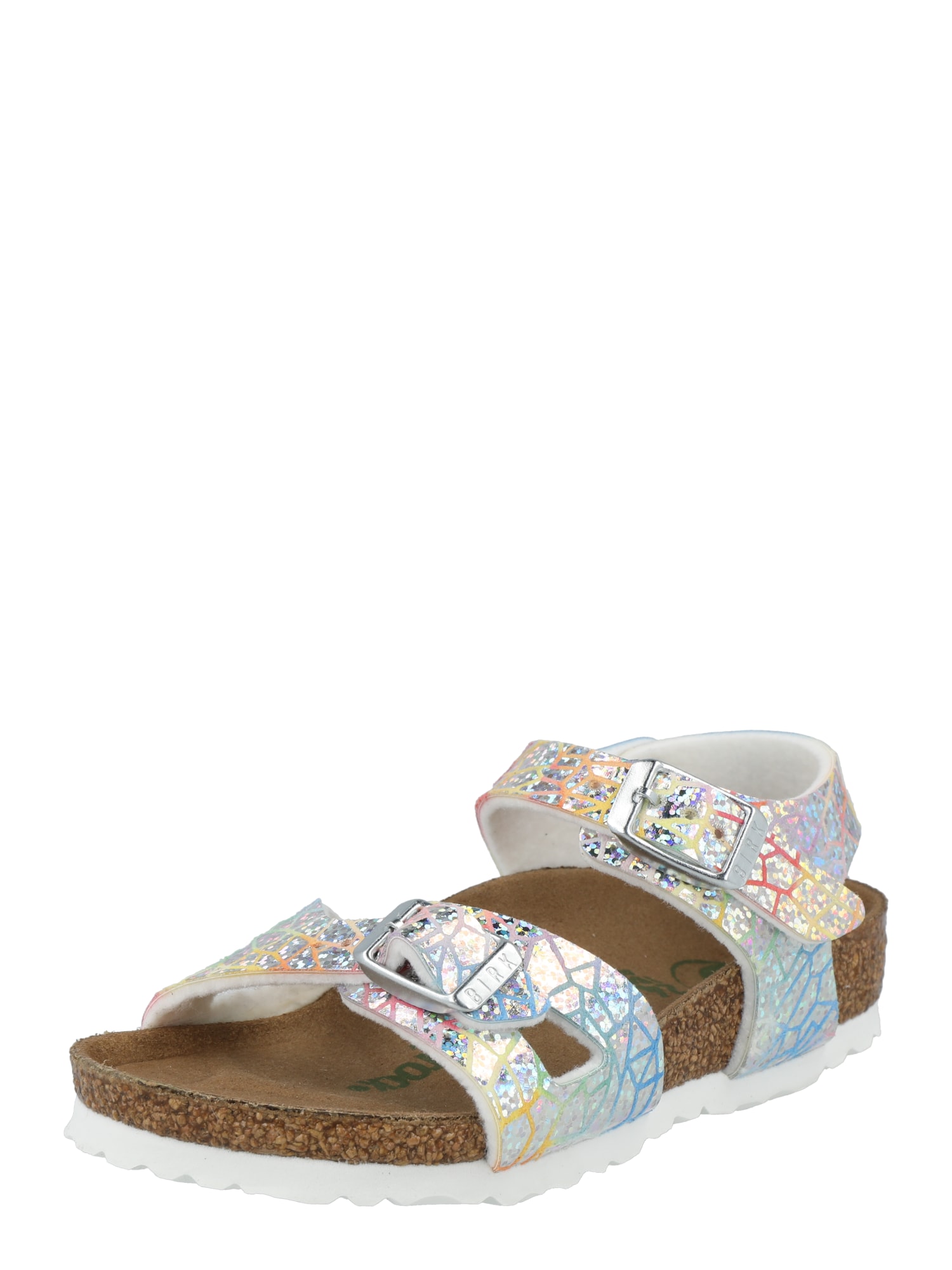 BIRKENSTOCK Sandali 'Rio'  opal / rumena / majnica / srebrna