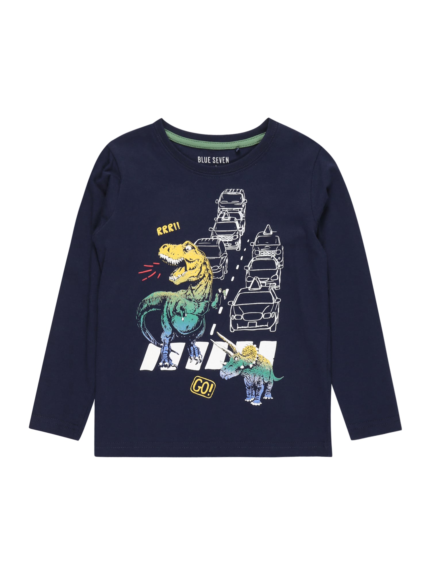 BLUE SEVEN Majica  temno modra / rumena / zelena / rdeča / bela