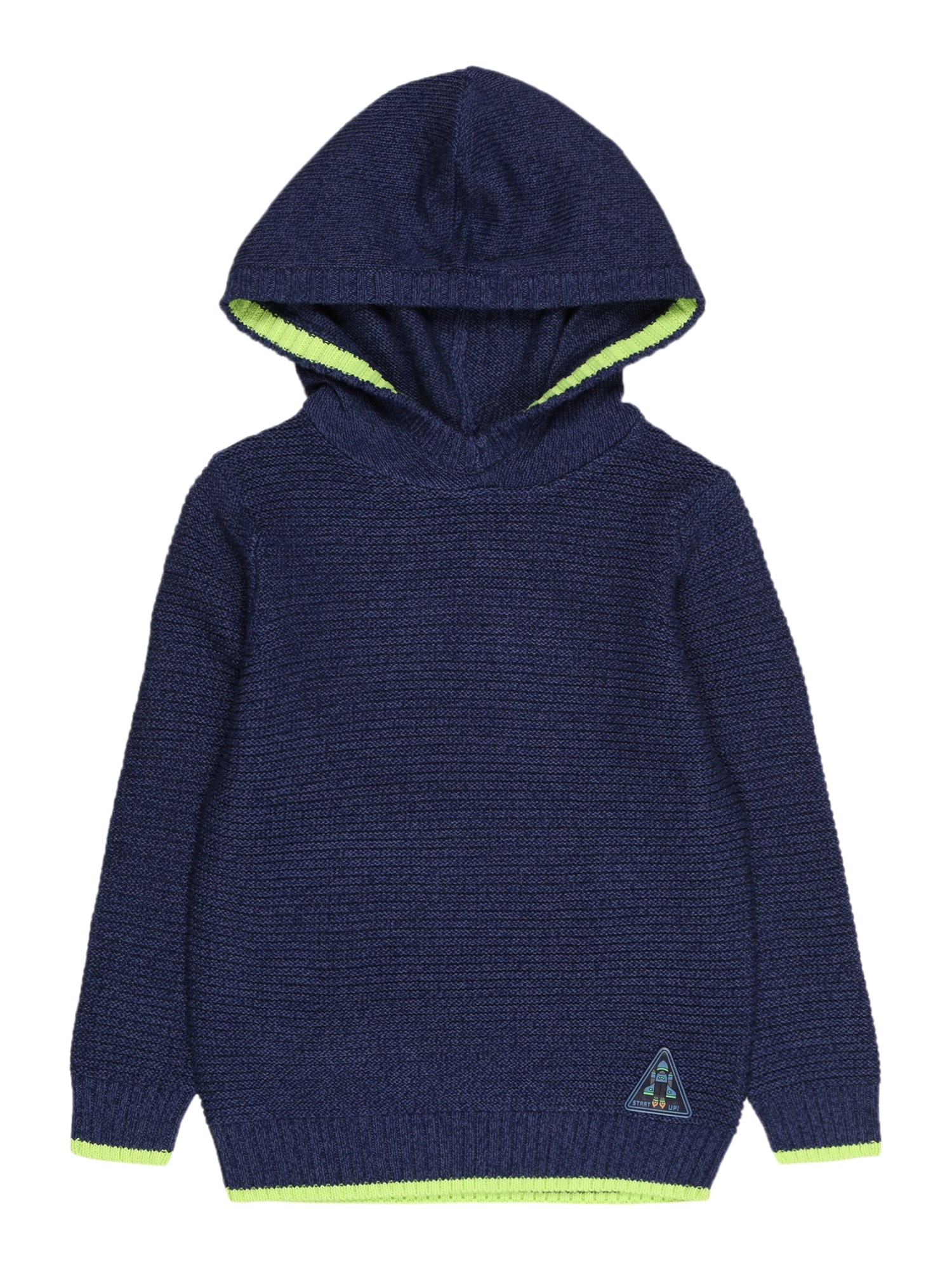 BLUE SEVEN Pulover  mornarska / svetlo zelena